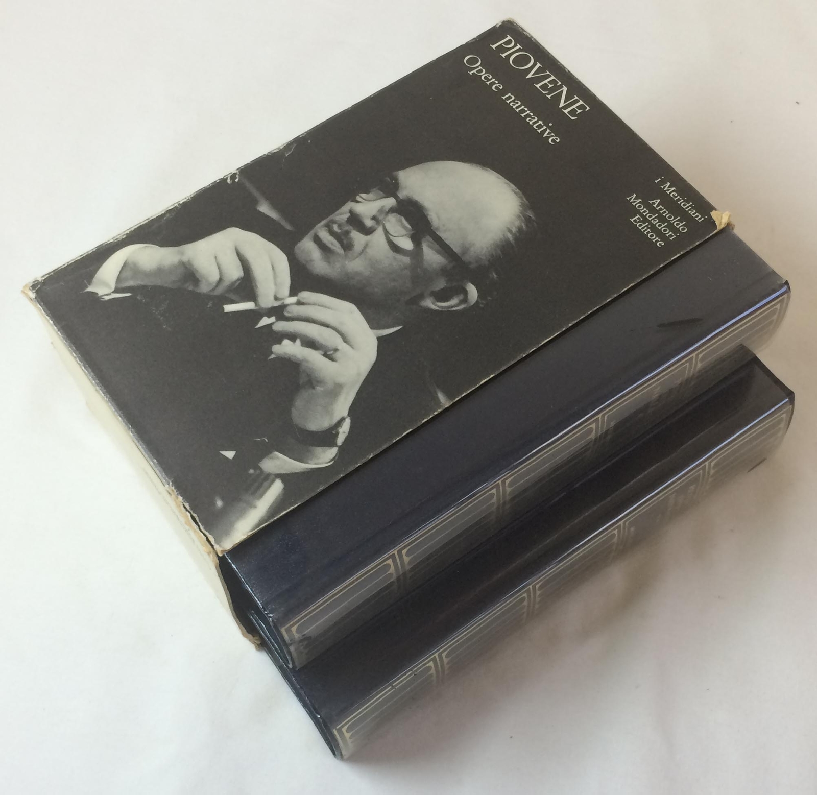 1976 Guido Piovene OPERE NARRATIVE two book box set