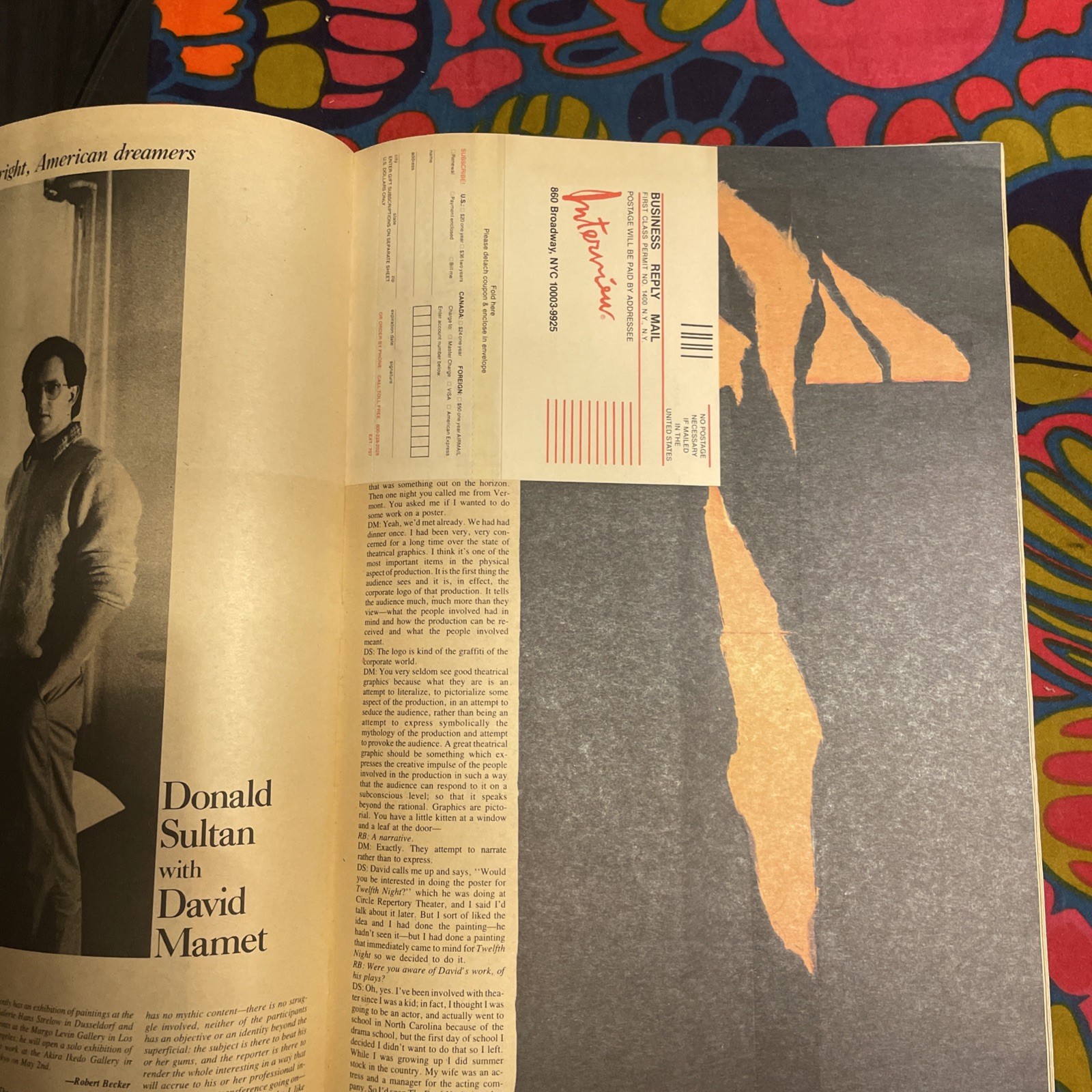 Andy Warhol’s INTERVIEW Magazine March 1983 Twiggy Phil Collins Ellen Barkin