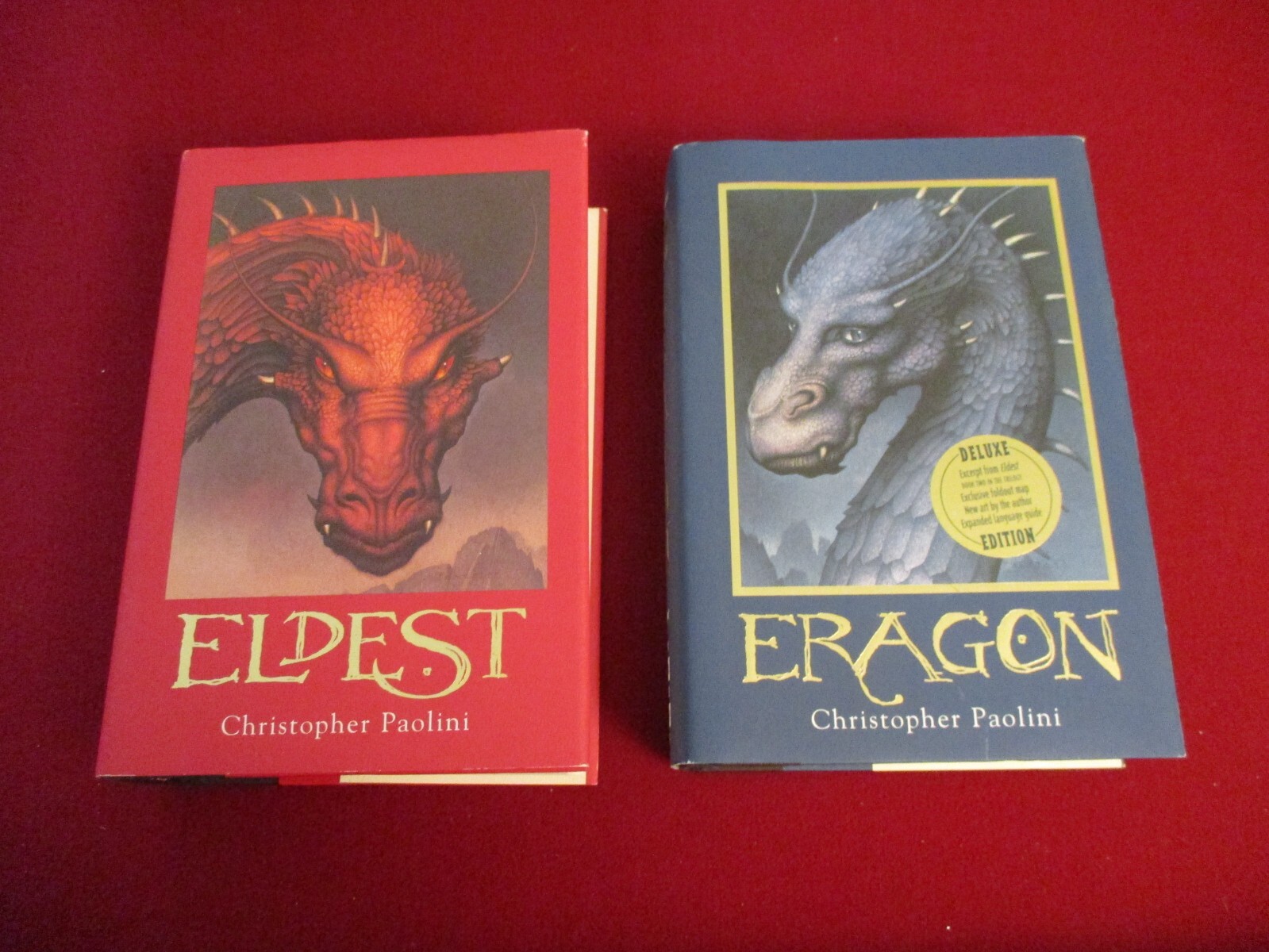 4 Christopher Paolini Inheritance Trilogy Novels ~ Eragon ~ Brisingr ~ Eldest