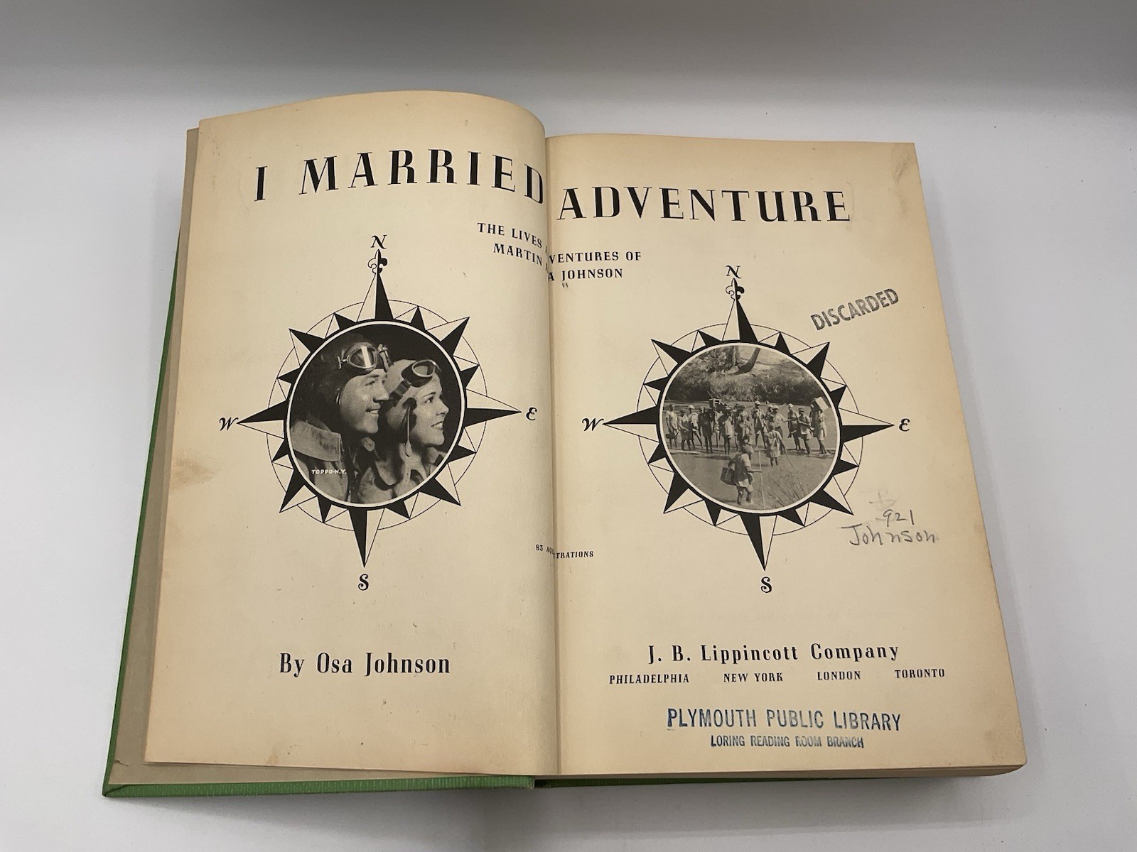 I Married Adventure By Osa Johnson 2nd Edition 1940 Hardcover /sb