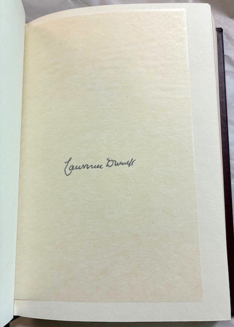 Franklin Library Signed Laurence Durrell JUSTINE Leather bound 1980 limited ed