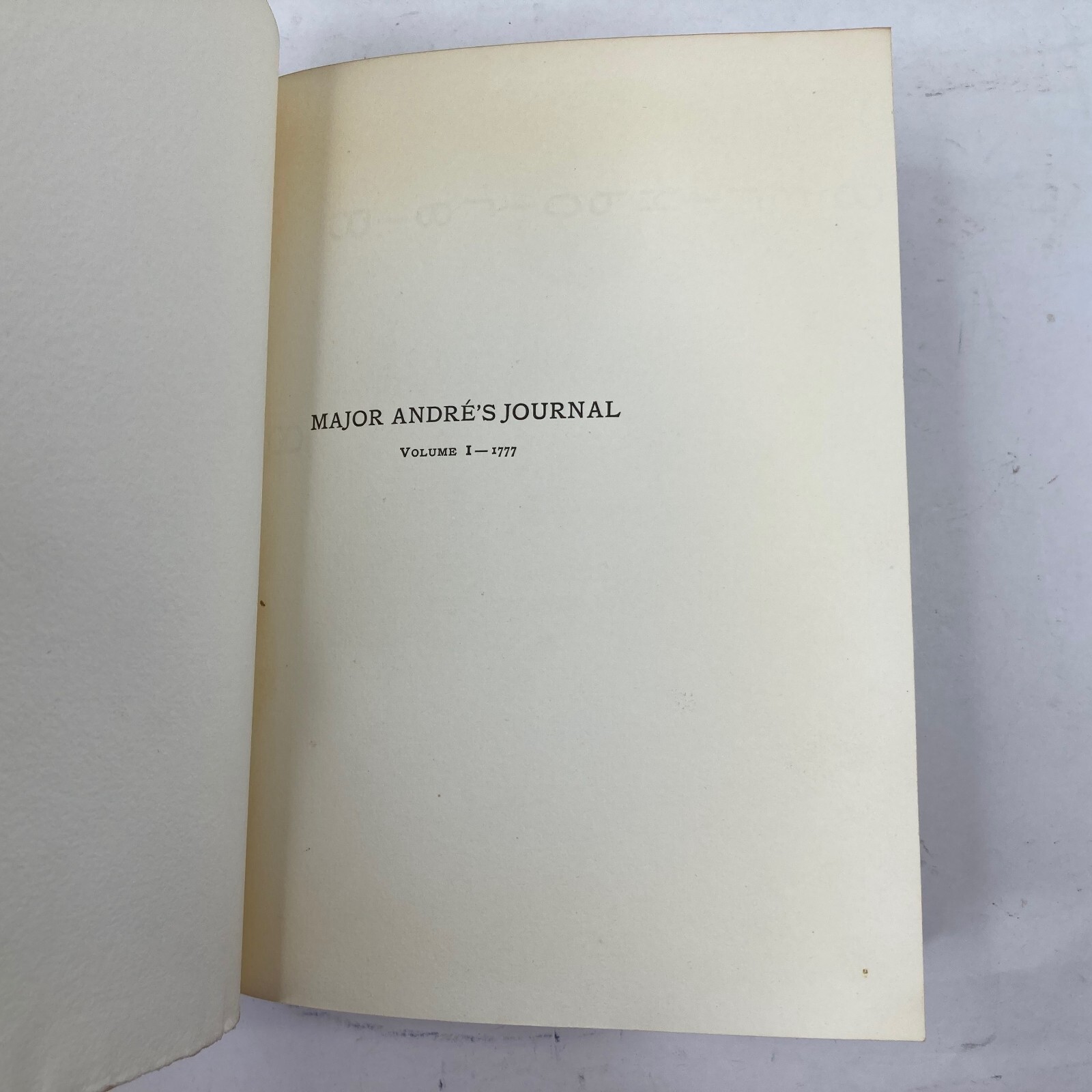 Henry Cabot Lodge Major John Andre’s Journal Bibliophile Society 1903 1 Vol Only