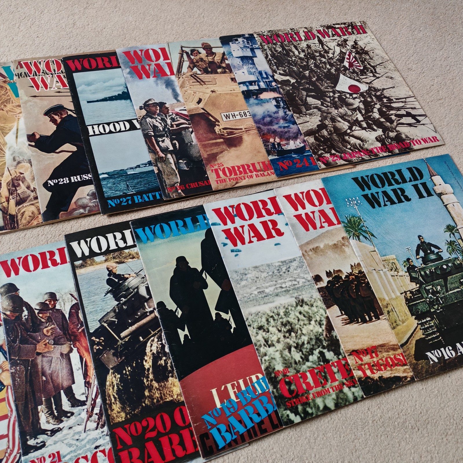 World War 2 Magazines Orbis Publishing Vol 2 (Parts 16 to 30) WW2 ll Eddie Bauer