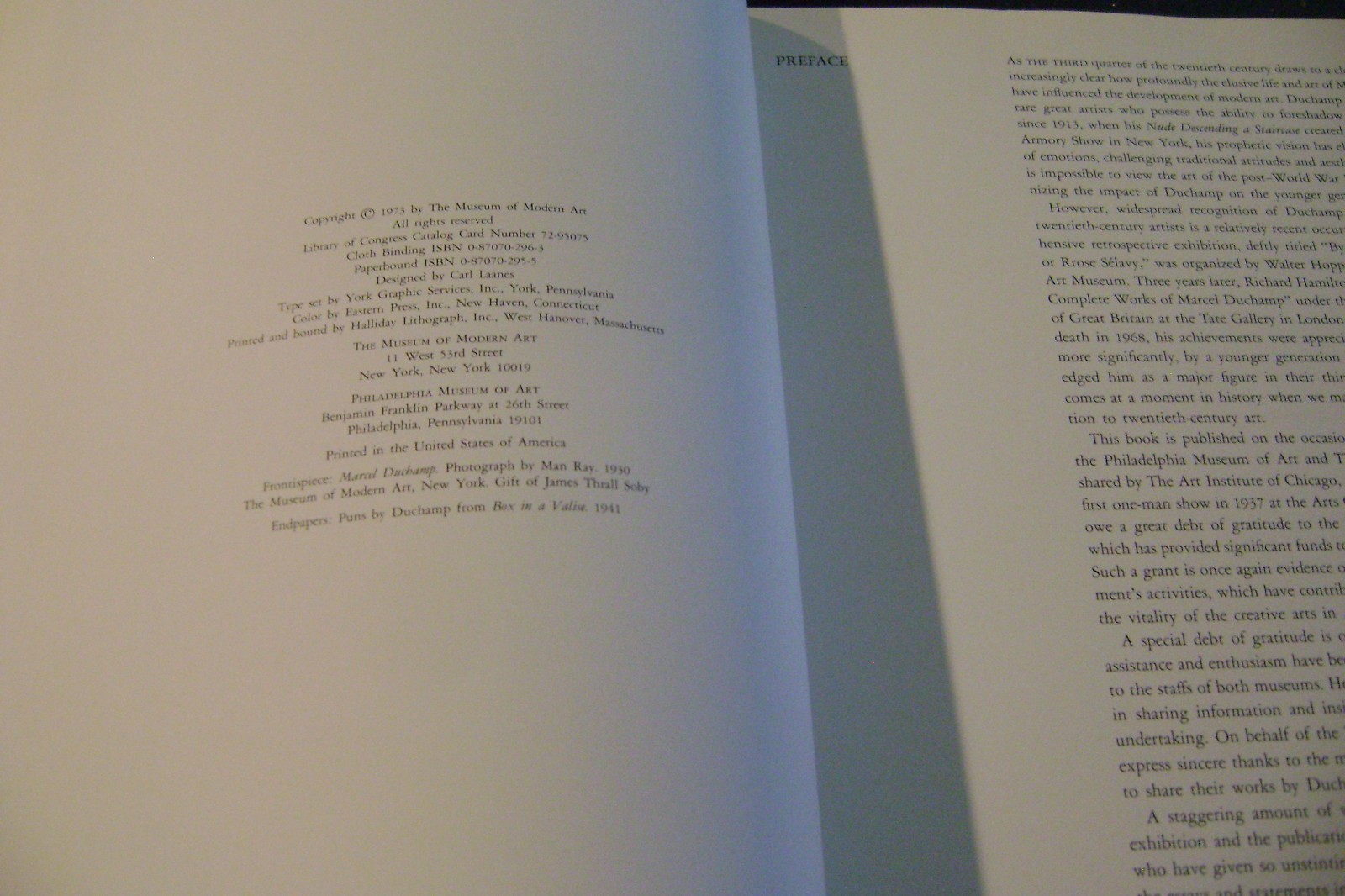 Marcel Duchamp – Anne d’Harnoncourt & Kynaston McShine Museum of Modern Art Book