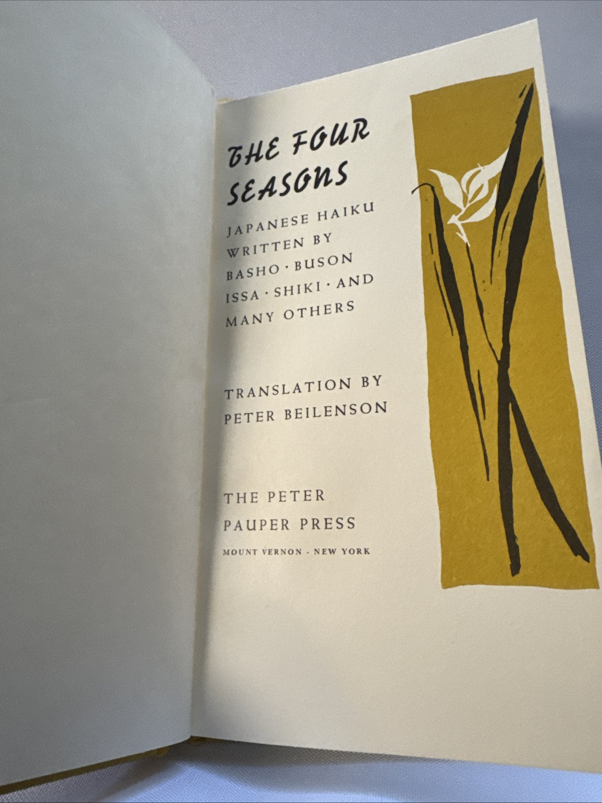 The Four Seasons Japanese Haiku Second Series ~ 1958 ~ 1st Edition