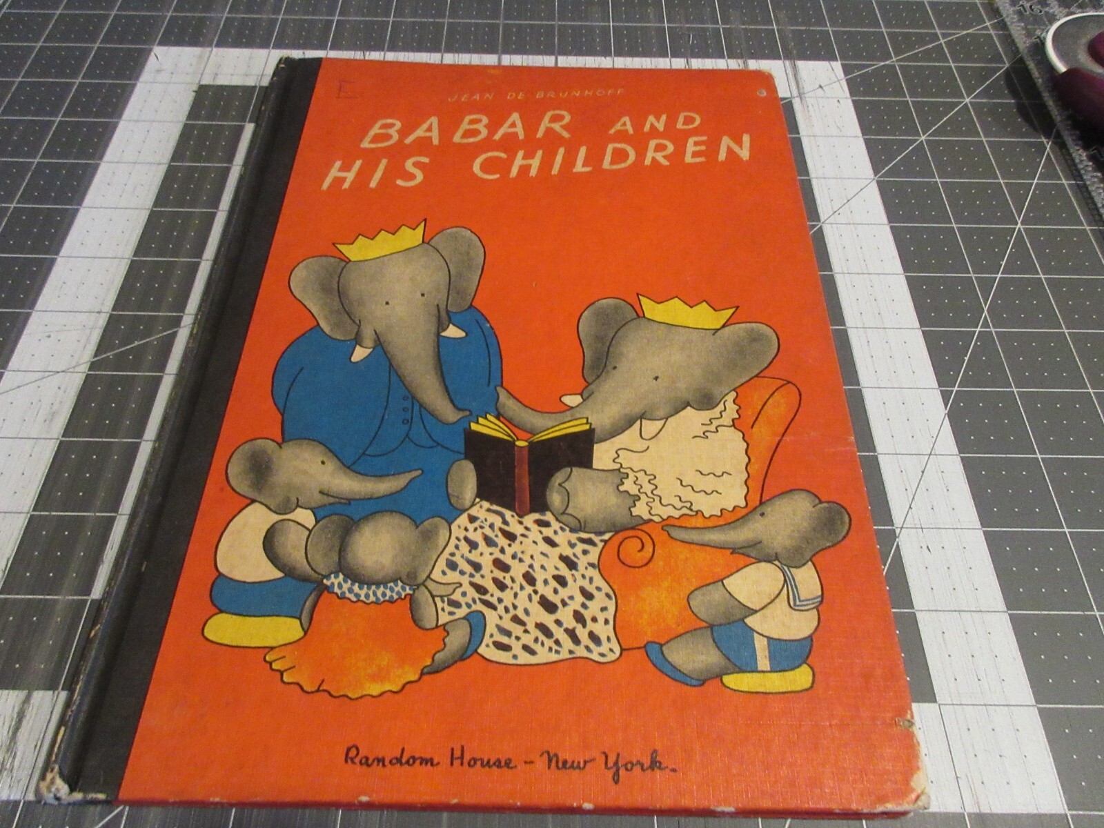 BABAR AND HIS CHILDREN Hardback Book 1966 Random House by Jean de Brunhoff
