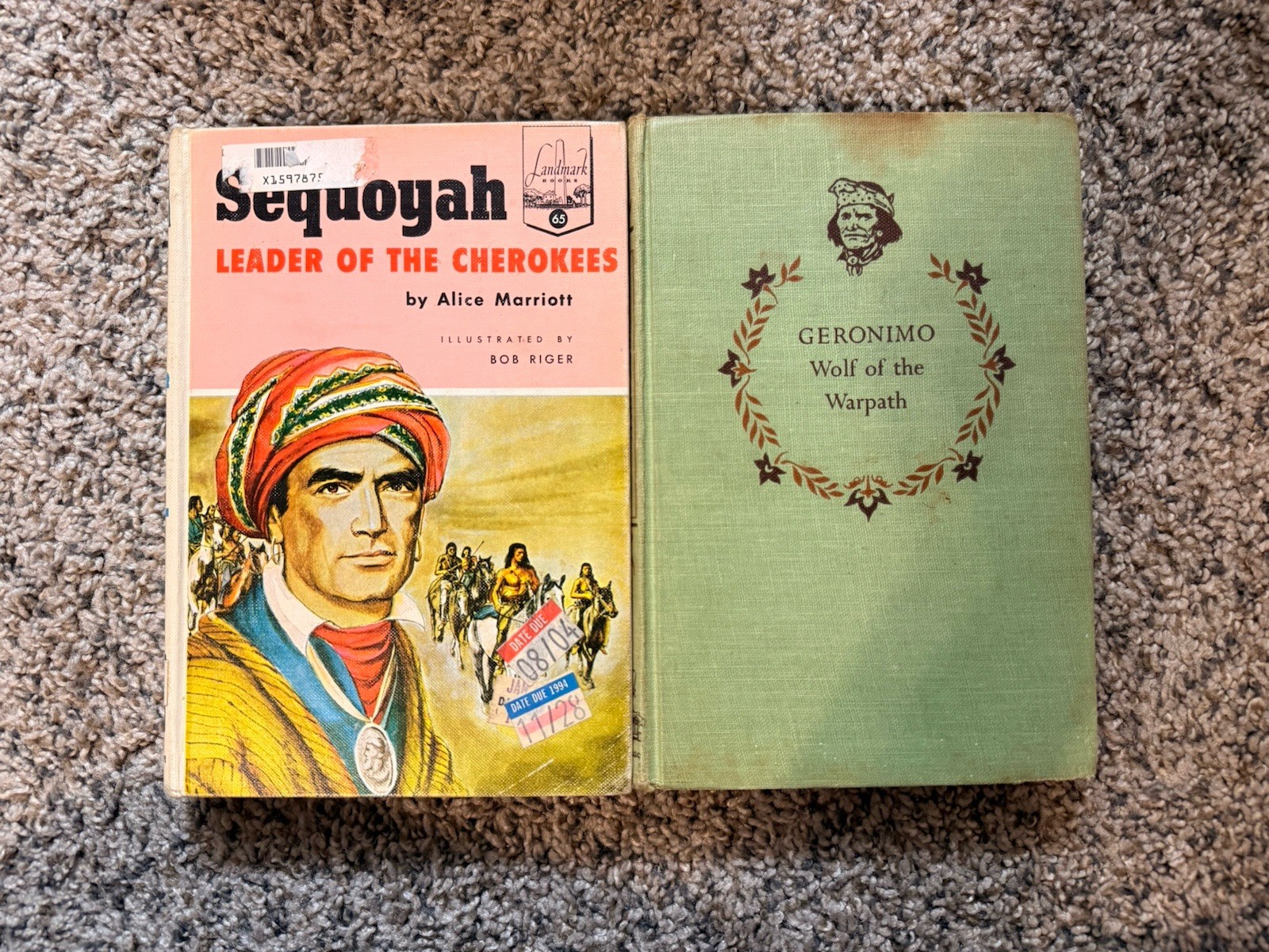 Landmark History Sequoyah Leader of the Cherokees & Geronimo Wolf of the Warpath