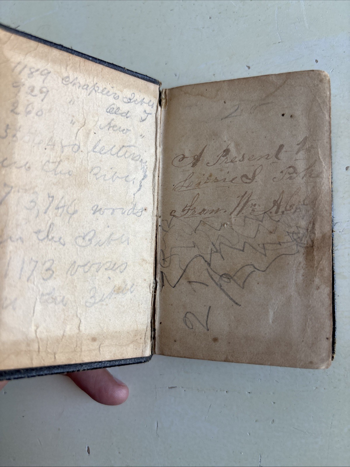 Antique 1864 American Bible Society New Testament Pocket Bible