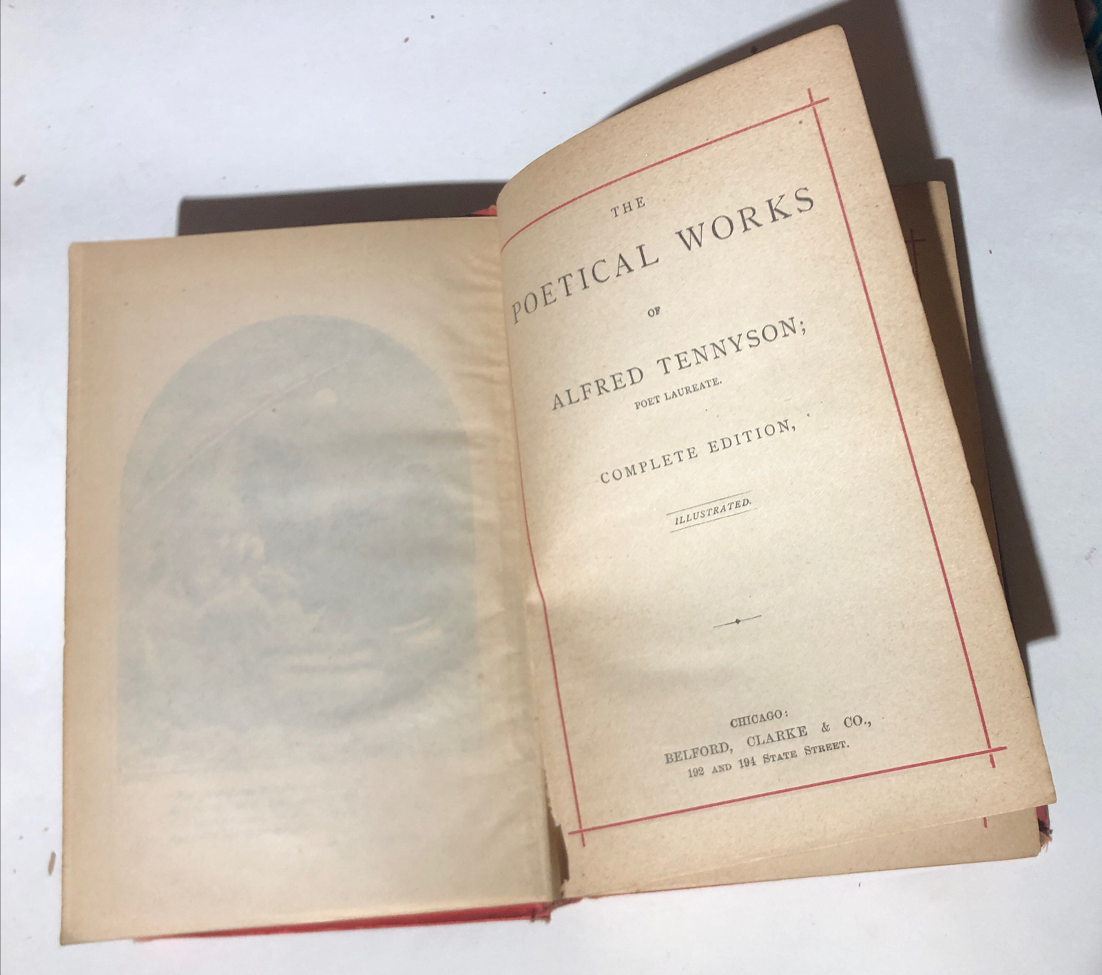 The Poetical Works of Alfred Tennyson Illustrated 1885 Belford, Clarke, & Co