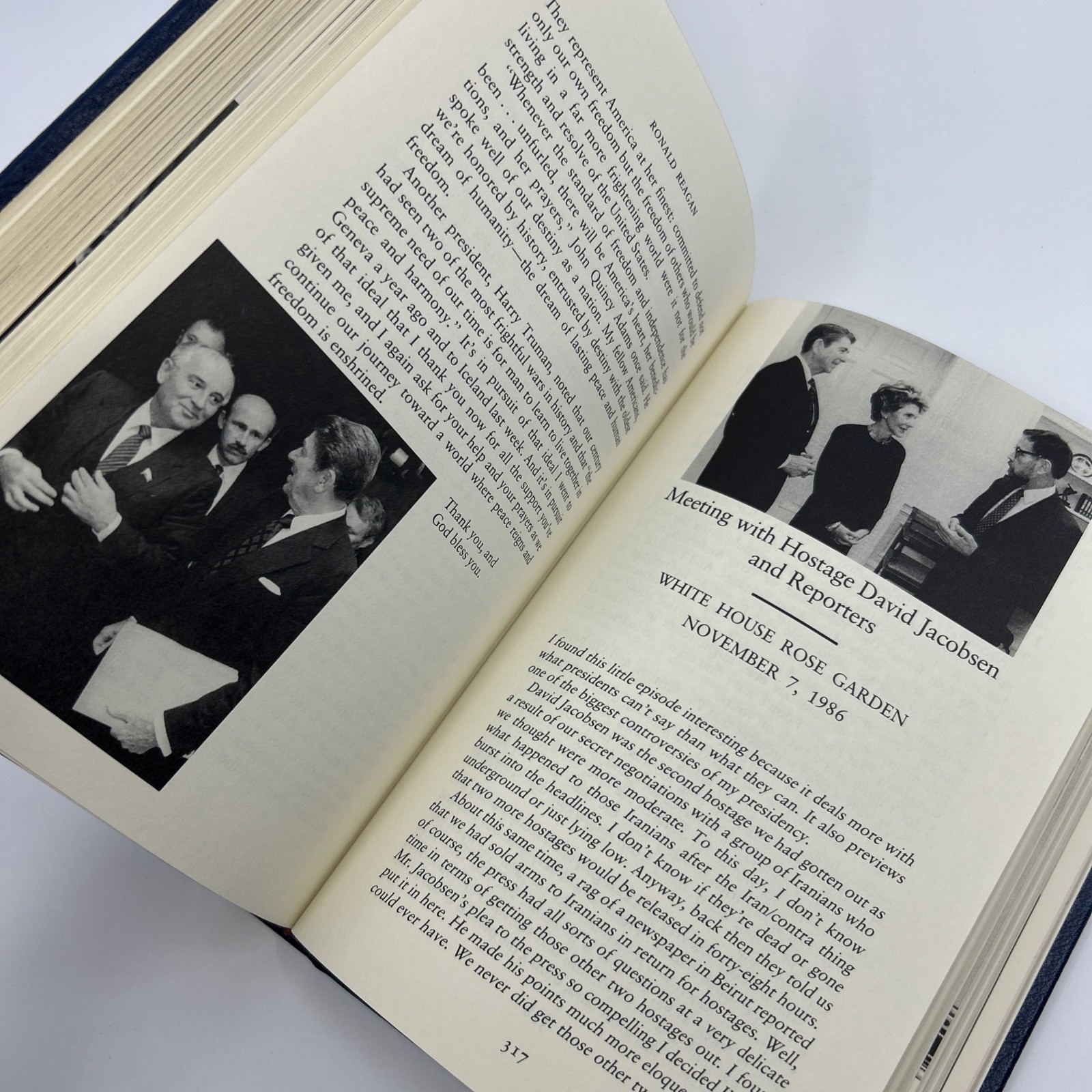 SIMON & SCHUSTER Speaking My Mind Ronald Reagan Leather Speeches US President