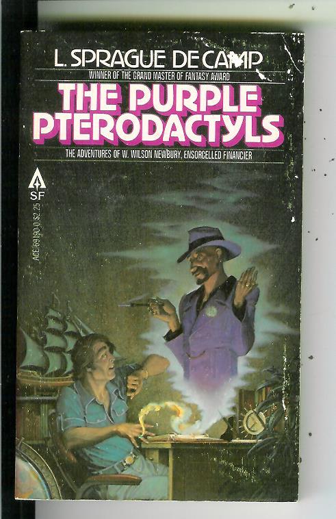 THE PURPLE PTERODACTYLS by de Camp, Ace #69190 fantasy horror pulp vintage pb