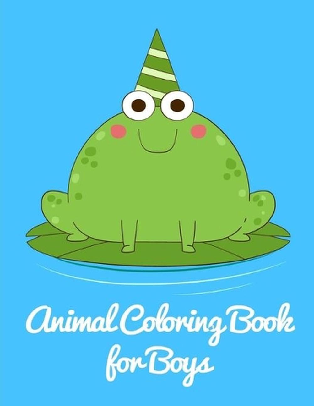 Animal Coloring Book for Boys: Christmas gifts with pictures of cute animals by
