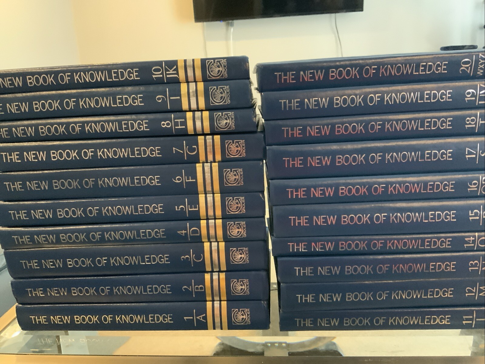 The New Book Of Knowledge Grolier Incorporated 1991 Hardcover Full Set (20)