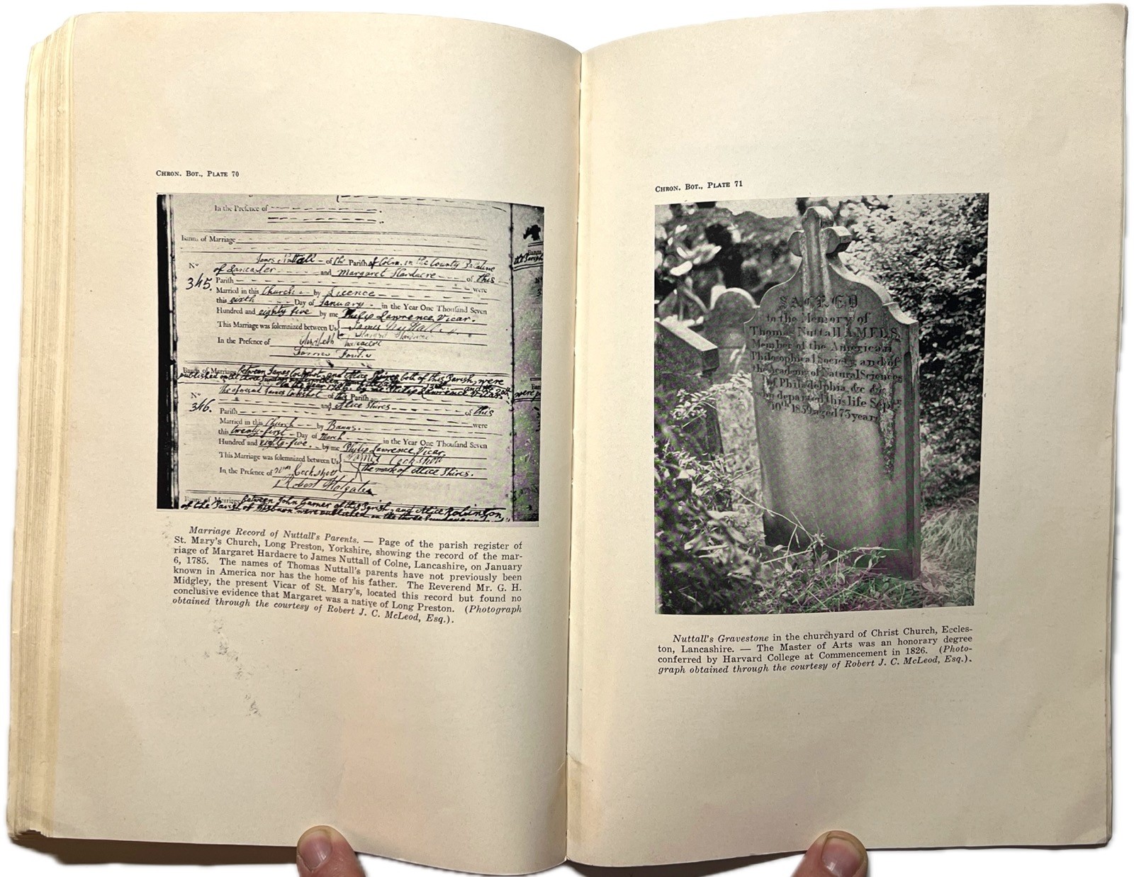 1951 NUTTALLS TRAVELS OLD NORTHWEST 1810 DIARY CHRONICA BOTANICA SIGNED MAP OHIO