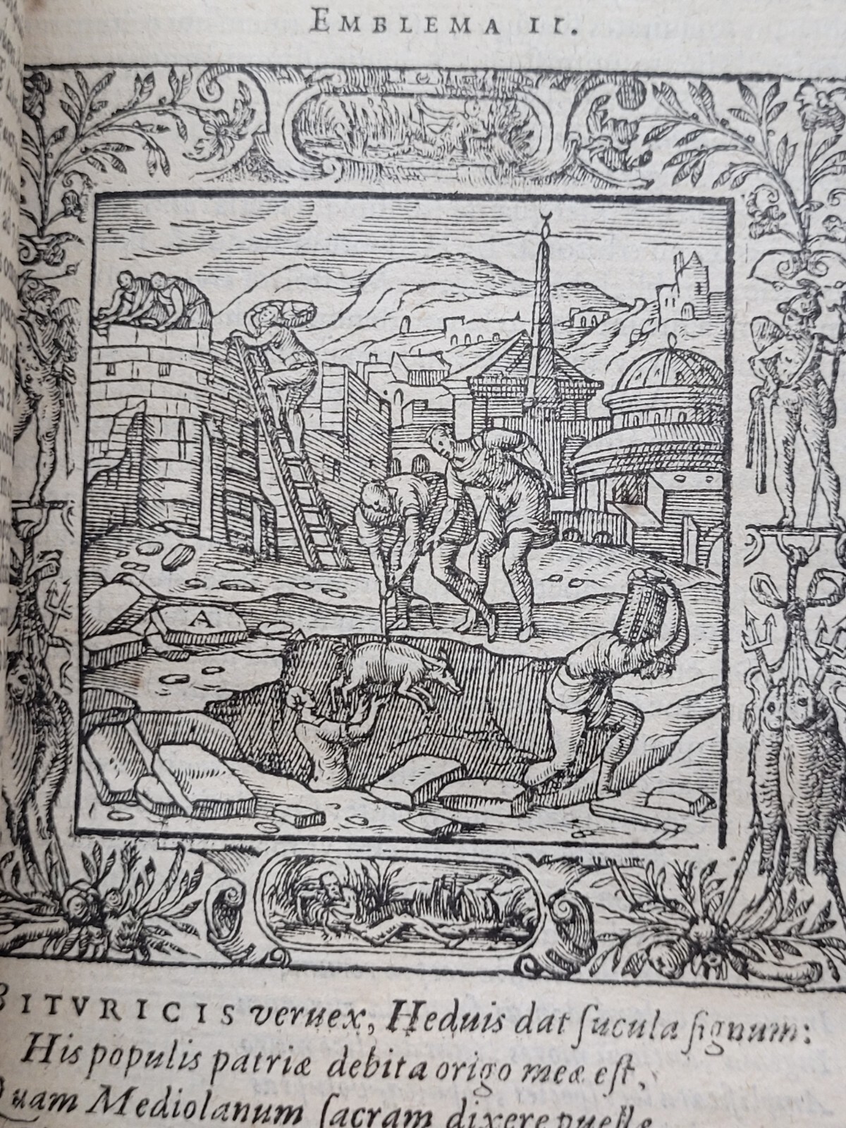 Omnia Andreae Alciati emblemata 1581(?) ~ Emblem Book ~ Woodcut Illustrations