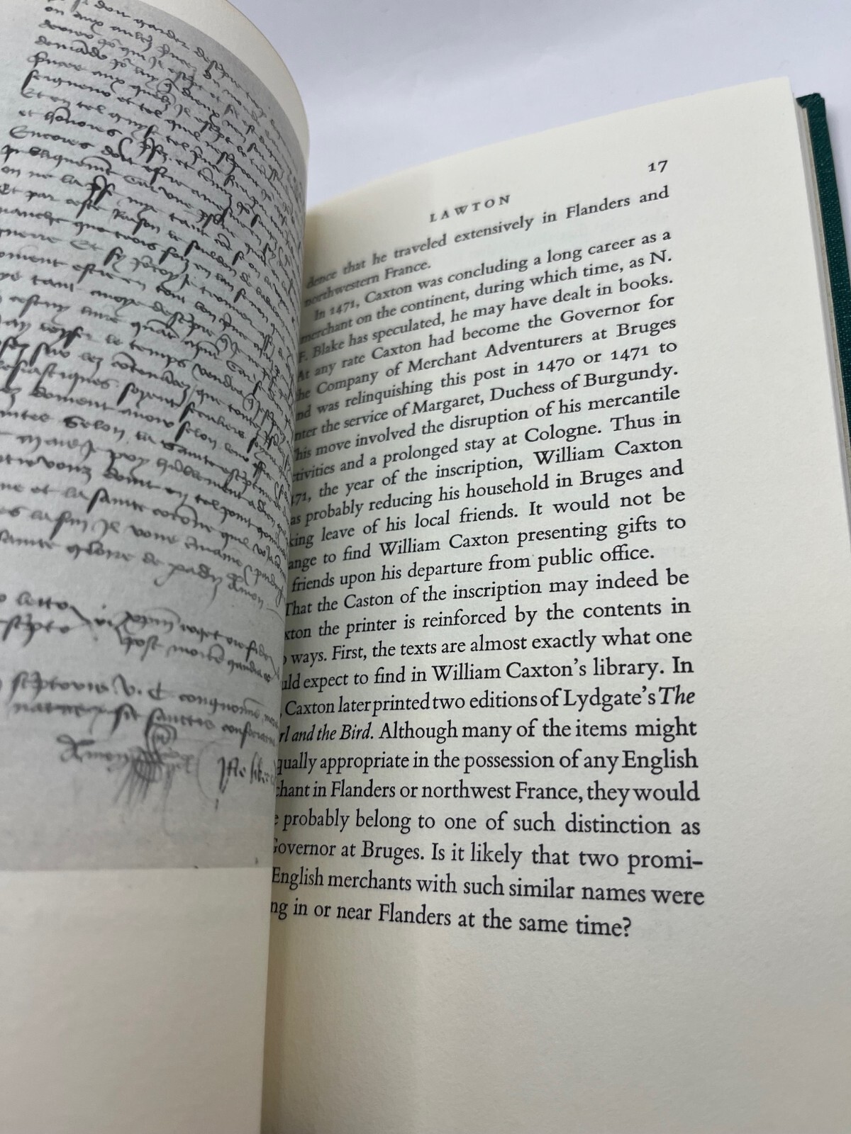 William CAXTON / Typophiles, 1st, Ltd, printer, printing press