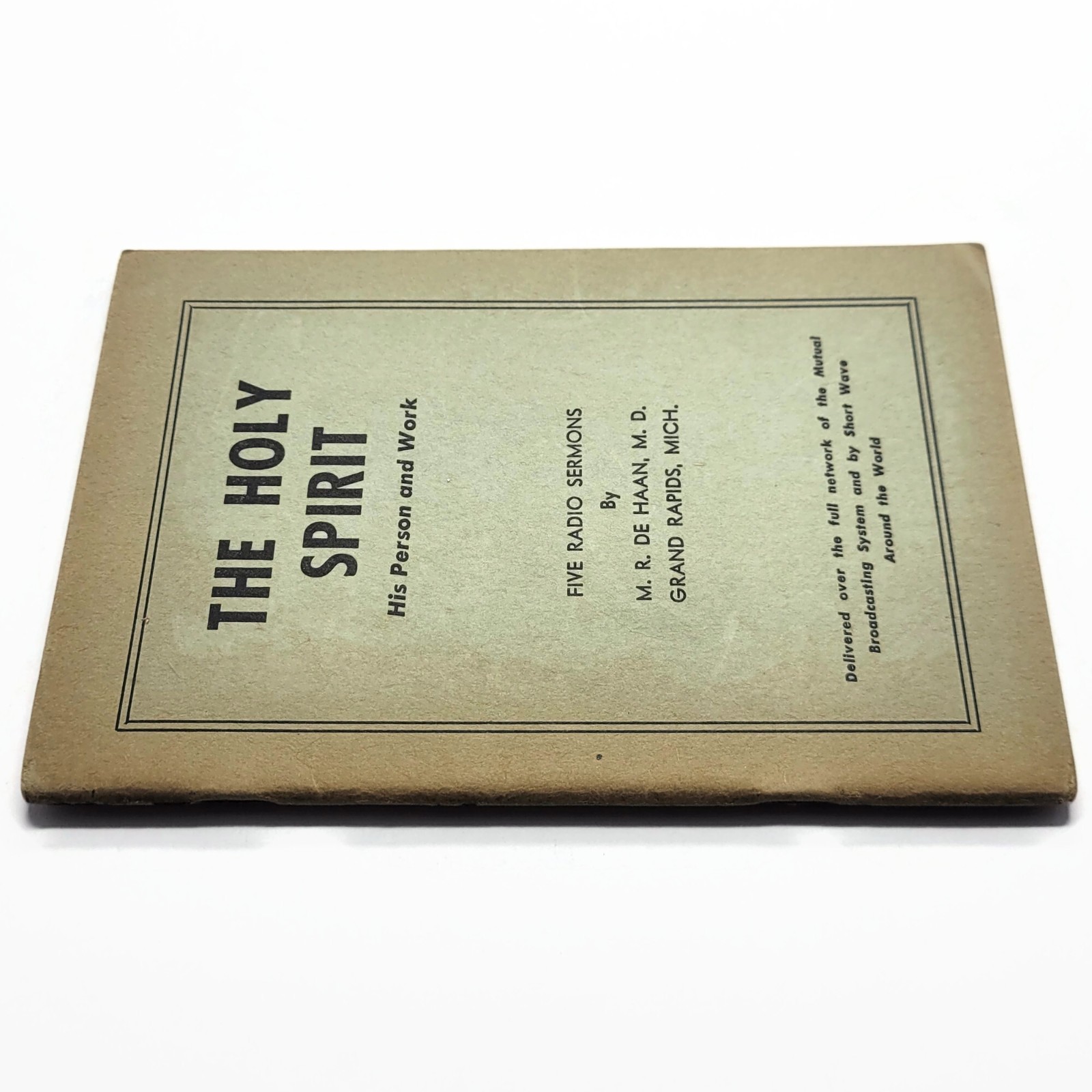 Vintage M.R. De Haan The Holy Spirit Five Radio Sermons Booklet Grand Rapids MI