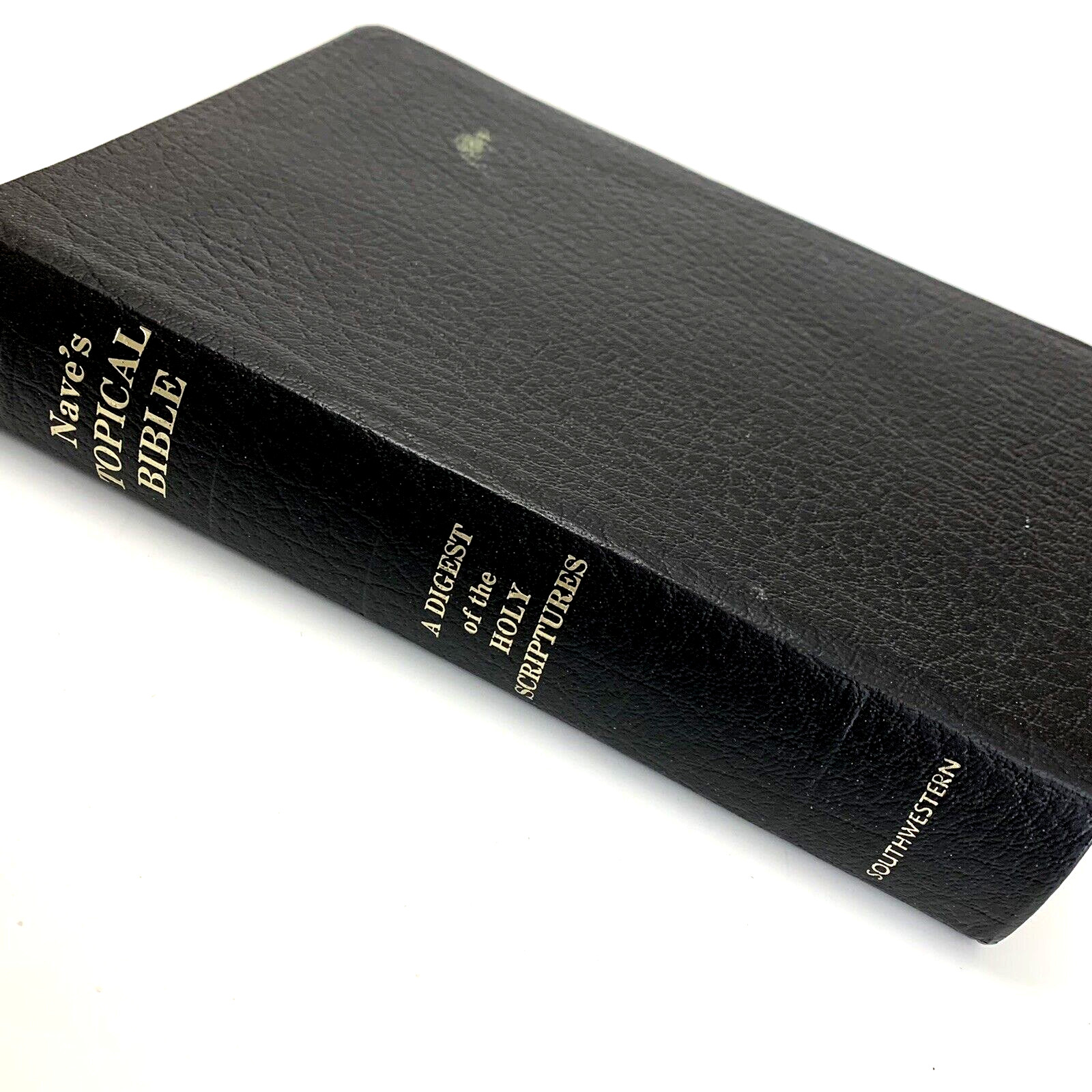 Naves Topical Bible Thumb Tabs Indexed Gilt Edge Holy Scripture Vintage 1962