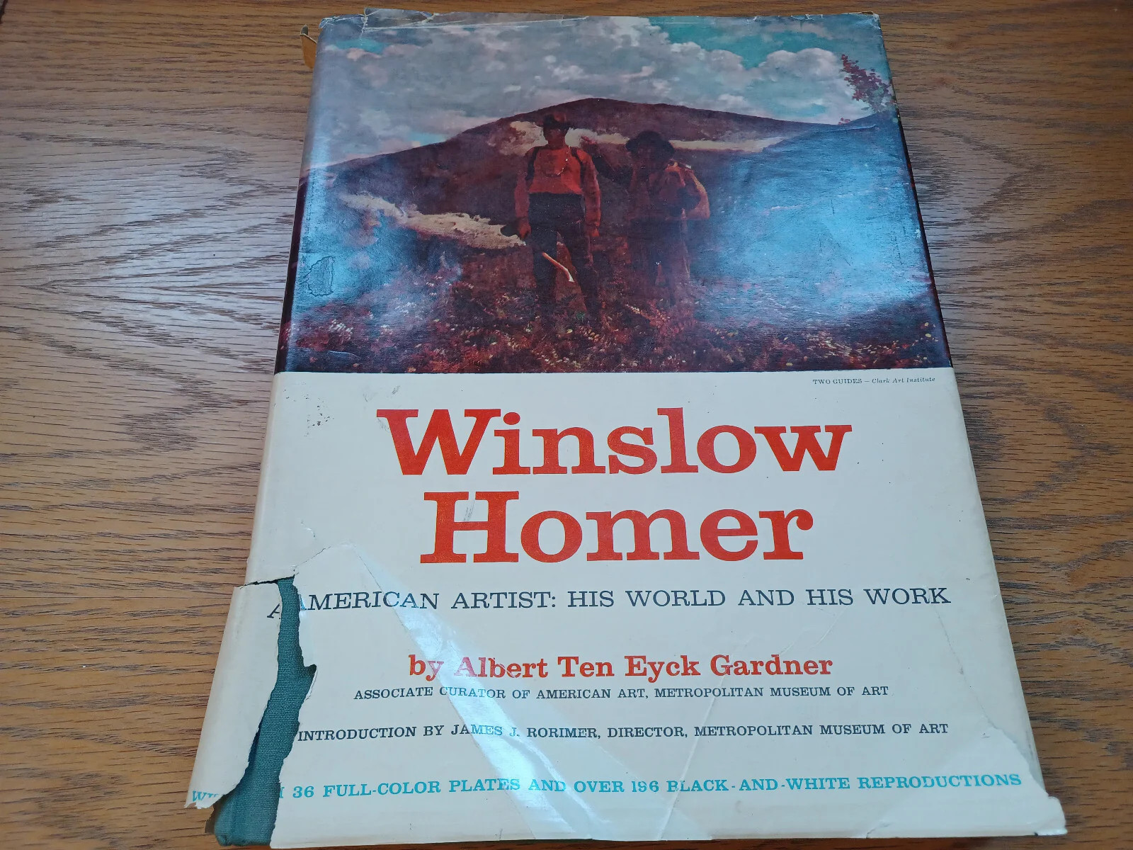 Winslow Homer By Albert Gardner 1961 Dust Jacket