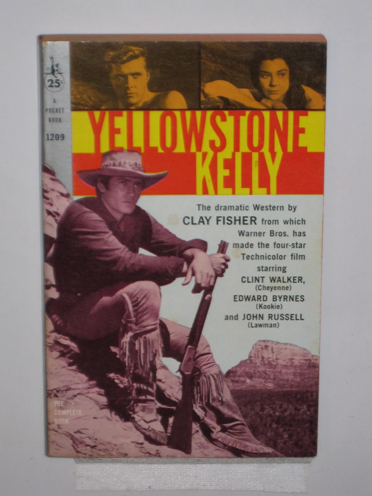 Yellowstone Kelly CLINT WALKER Edward Byrnes movie tie-in vintage pb book