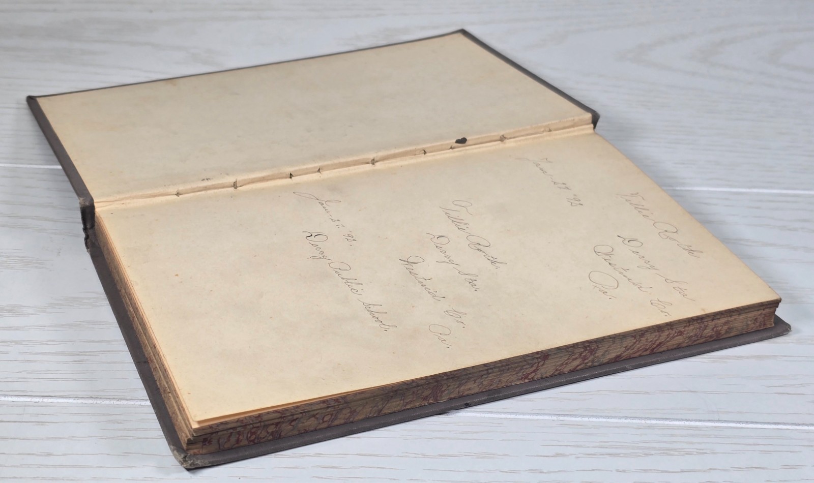 1878 Bryant & Stratton Common School Book-Keeping S S Packard Antique HC