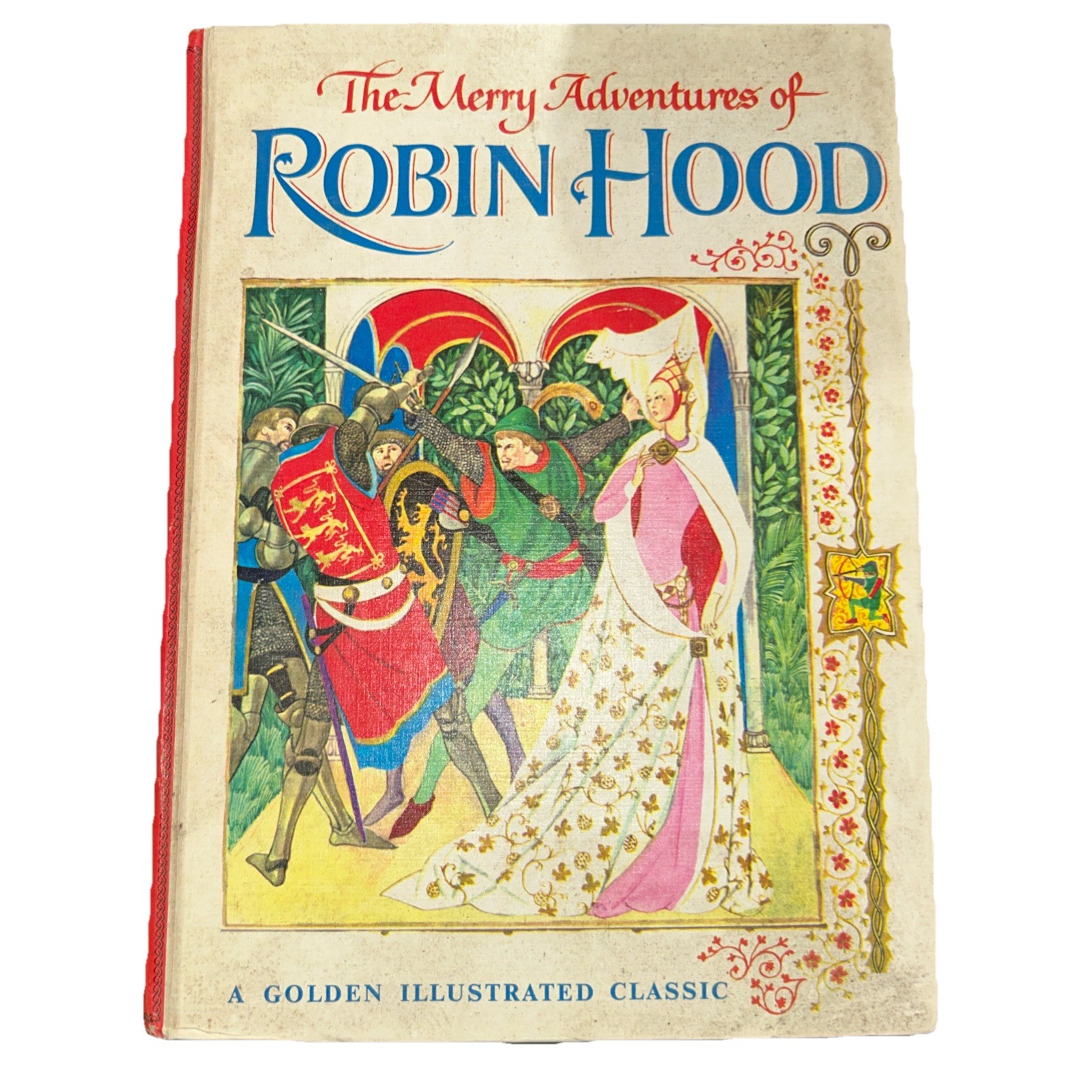 GOLDEN ILLUSTRATED MERRY ADVENTURES OF ROBIN HOOD BY HOWARD PYLE