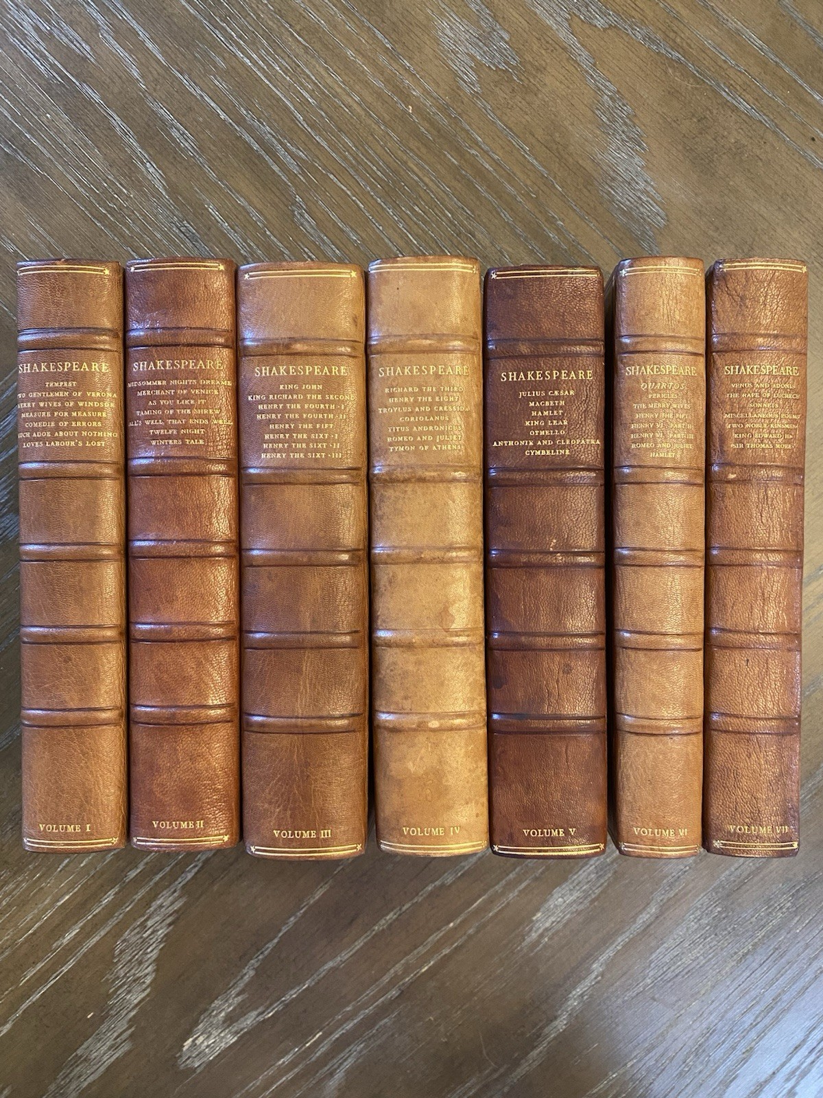 1929 The Works of SHAKESPEARE 7 Vols The Nonesuch Press Numbered Limited Edition