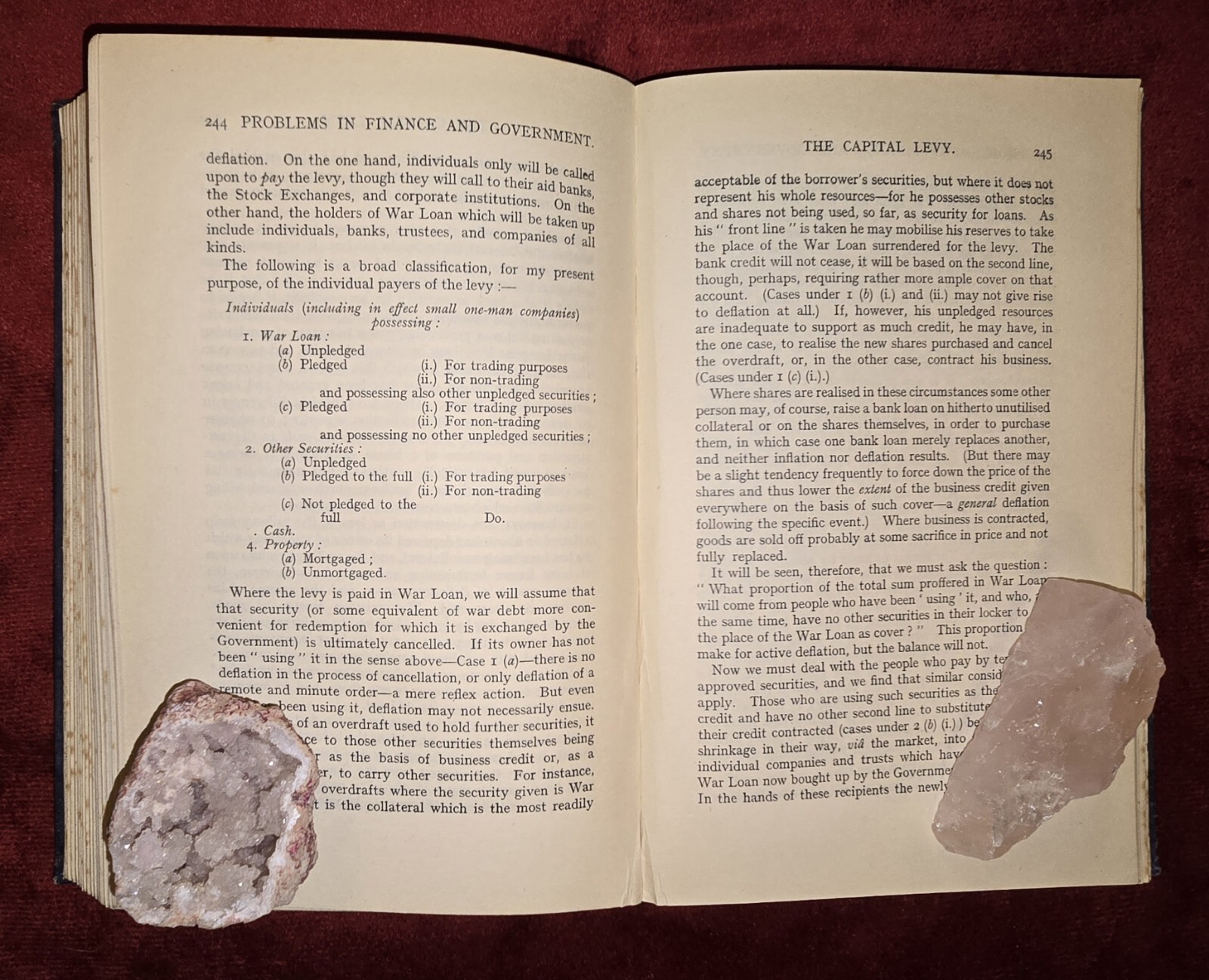 Antique Book : Current Problems In Finance & Government By Sir Josiah Stamp 1924