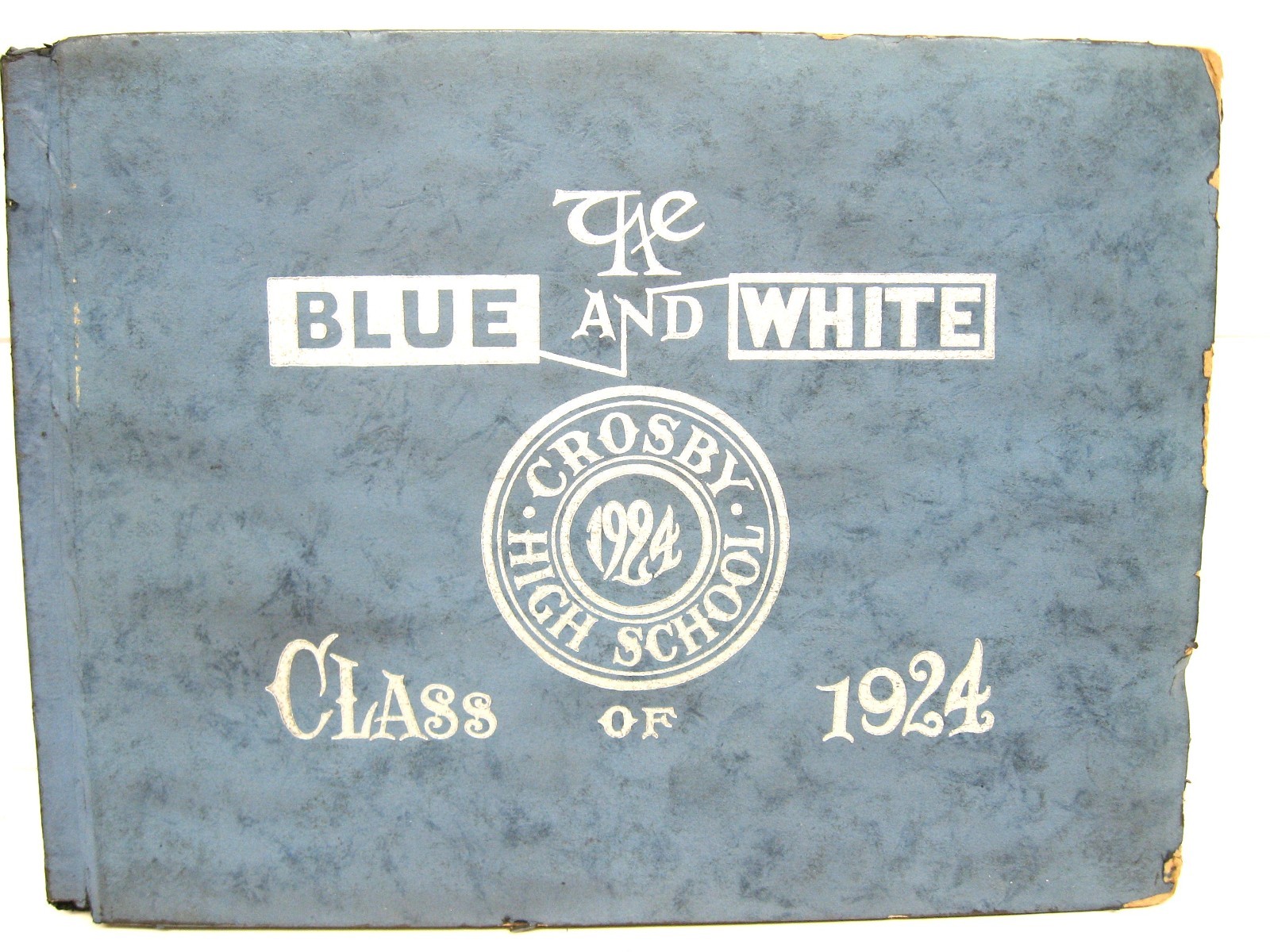 1924 Blue and White, Crosby High School, Waterbury, Connecticut Yearbook