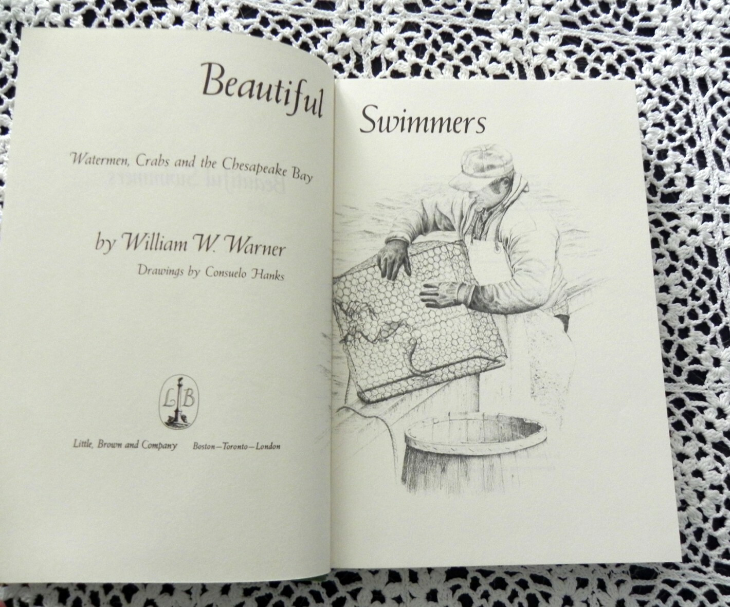 SIGNED INSERT Beautiful Swimmers by William W. Warner Chesapeake Bay Pulitzer