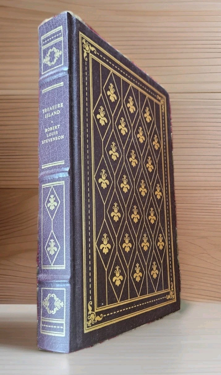Treasure Island By R. L. Stevenson |Franklin Library Full Gold Gilt Illustrated