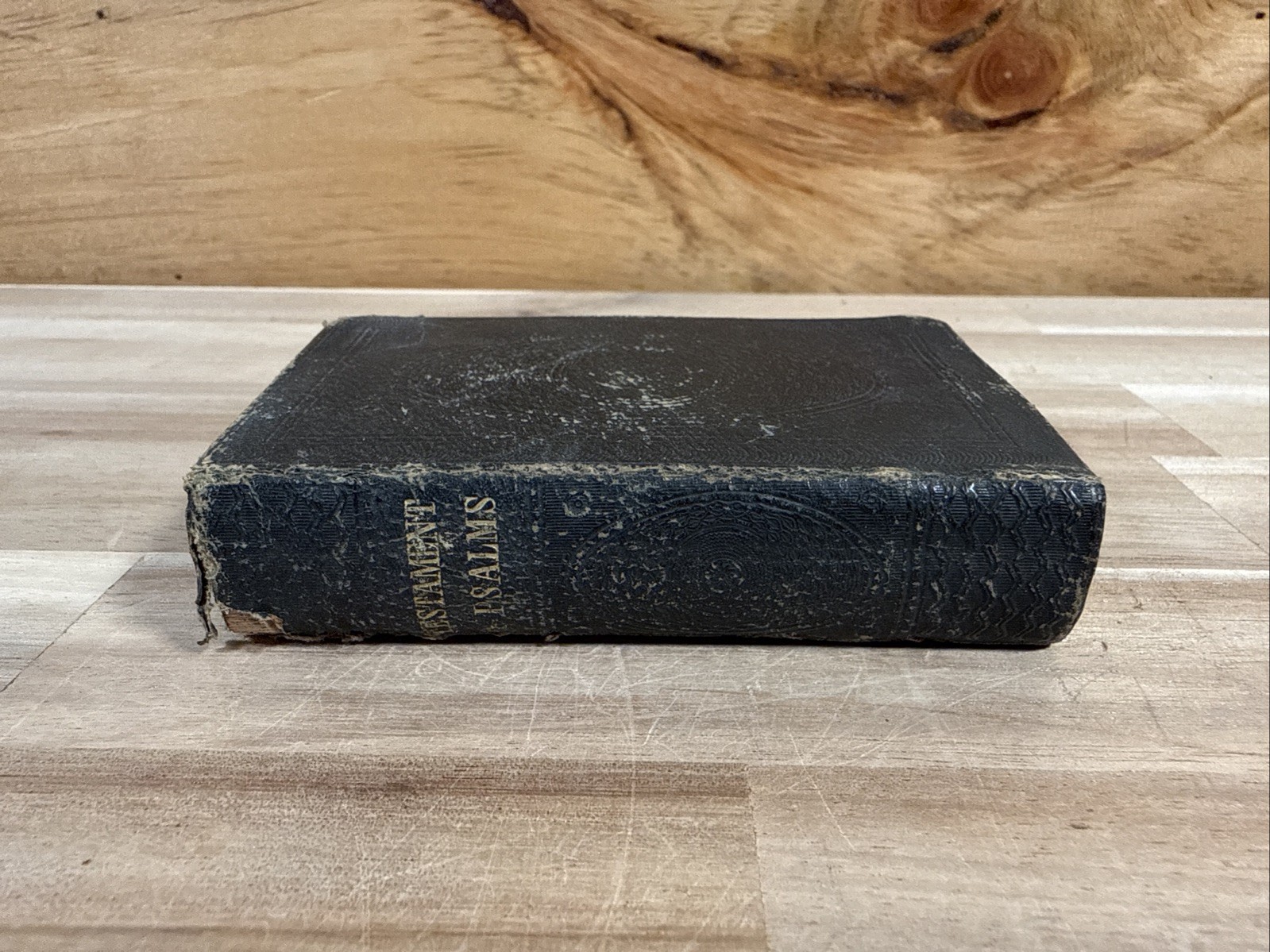 1852 NEW TESTAMENT pocket AMERICAN BIBLE SOCIETY leather PRE CIVIL WAR antique