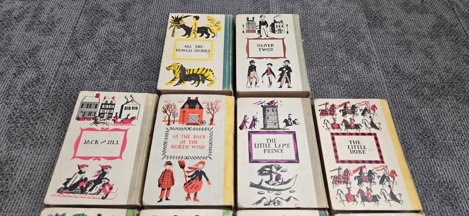 Vintage 1950s Junior Deluxe Edition Books Lot of 10 HC Children’s Classics