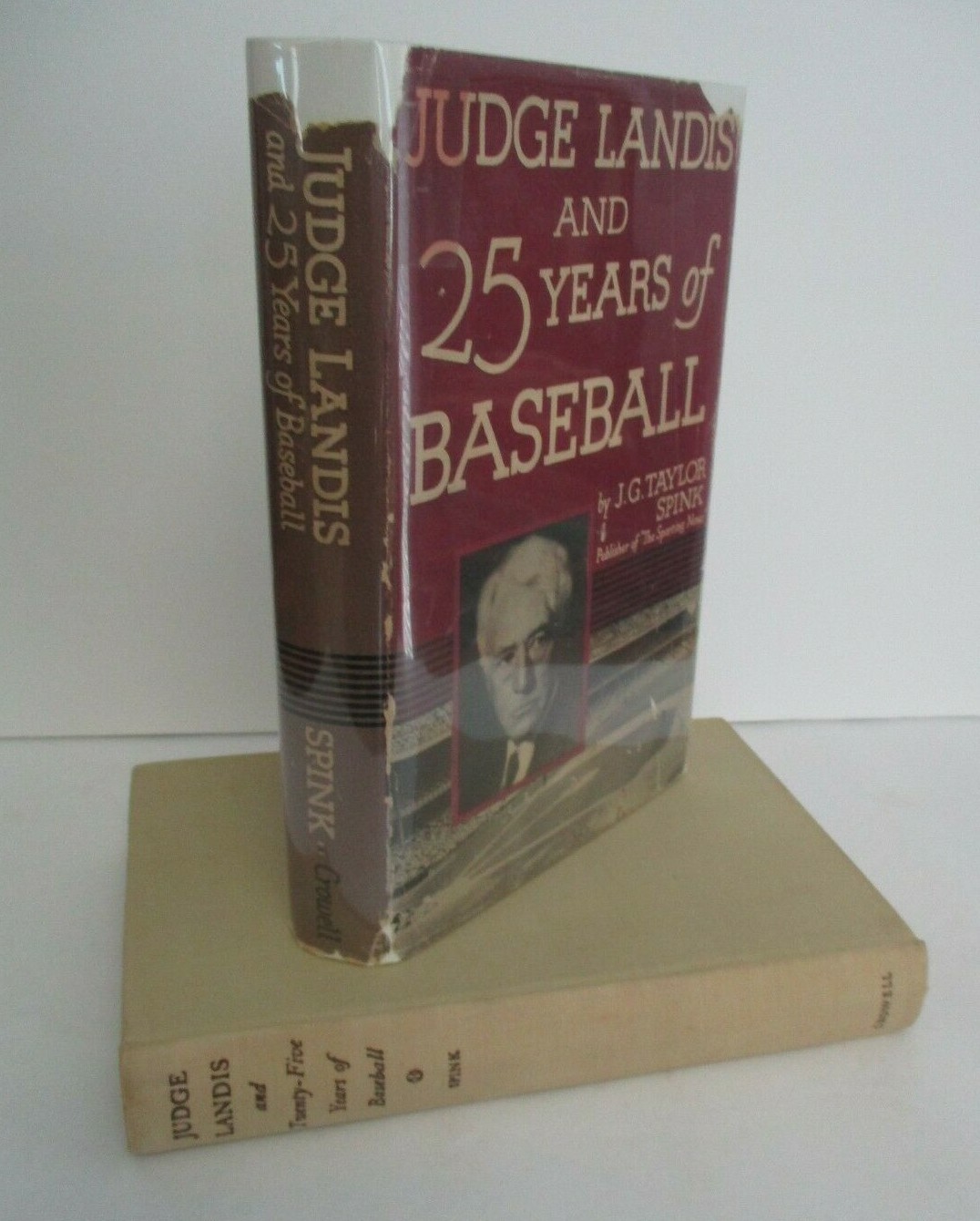 J G Taylor Spink JUDGE LANDIS & 25 Years of Baseball, 1947 1st Ed in DJ