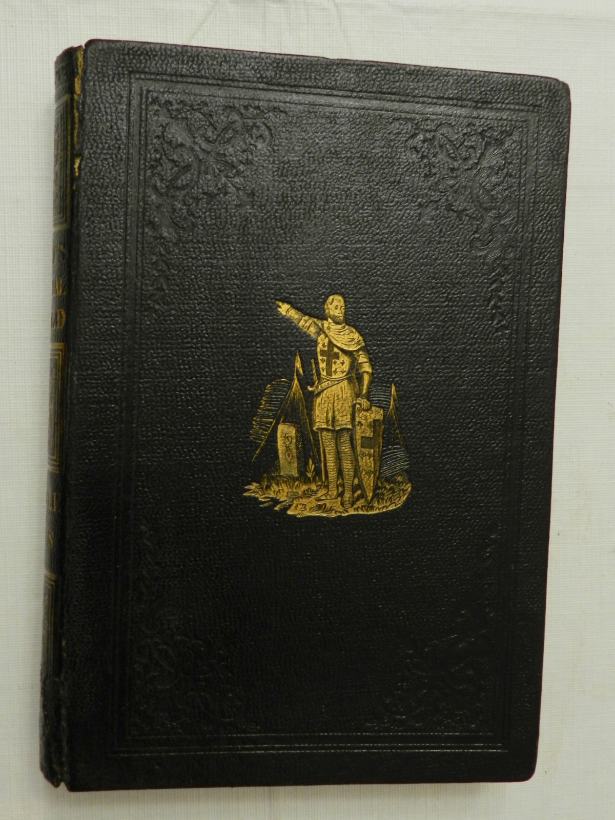 1846, Pictorial History of the Middle Ages by John Frost, LEATHER HB, EX COND