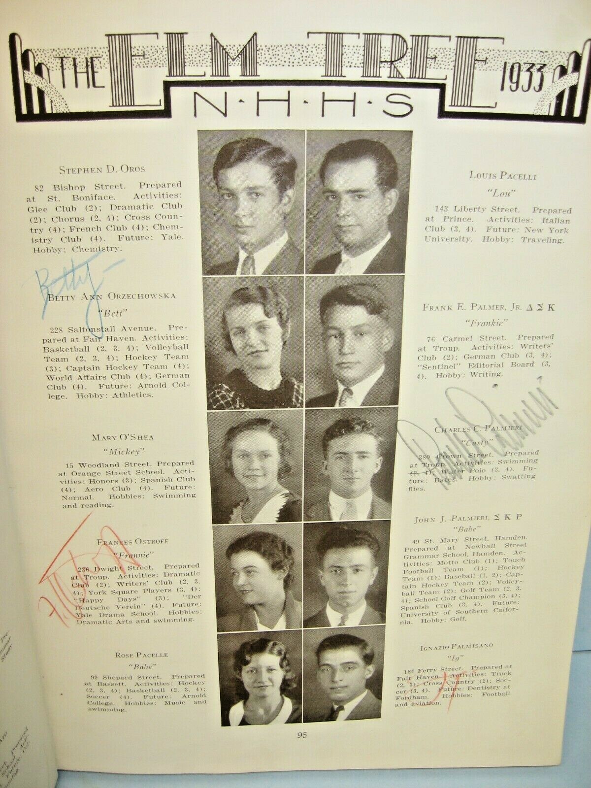 1933 Elm Tree, New Haven High School (Hillhouse-Boardman), New Haven CT Yearbook