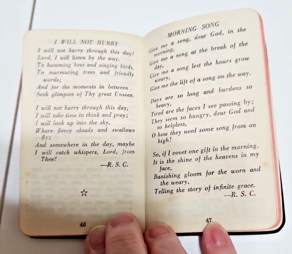Ralph Spaulding Cushman A POCKET PRAYER BOOK ~ The Upper Room Nashville TN
