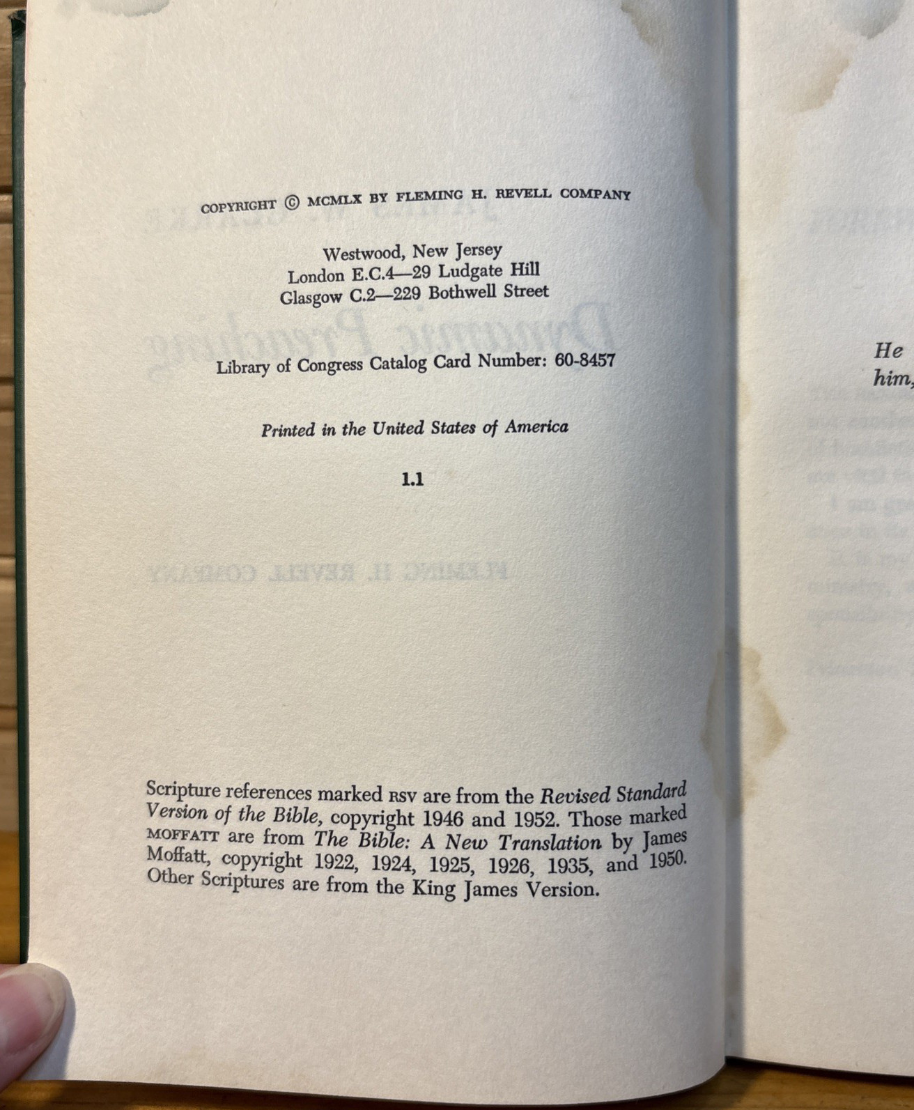 DYNAMIC PREACHING By: James W. Clarke 1960 HB 1st Edition Ministry Christ Pastor