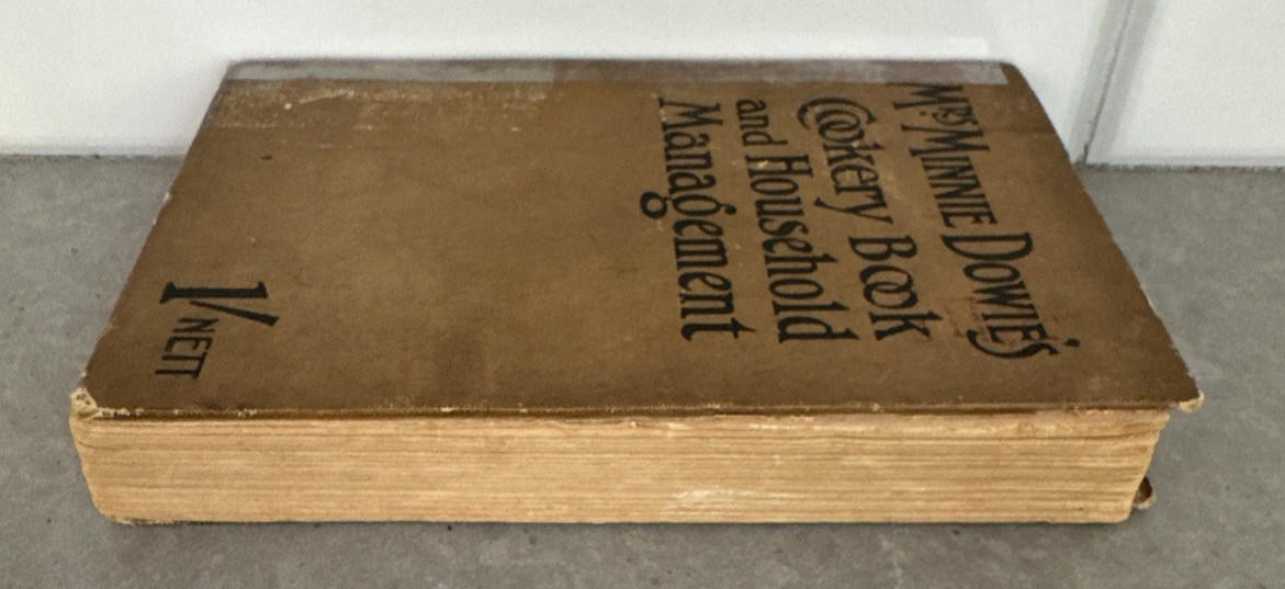 Antique Book RARE 1890 Mrs. Minnie Dowie’s Cookery Book and Household Management