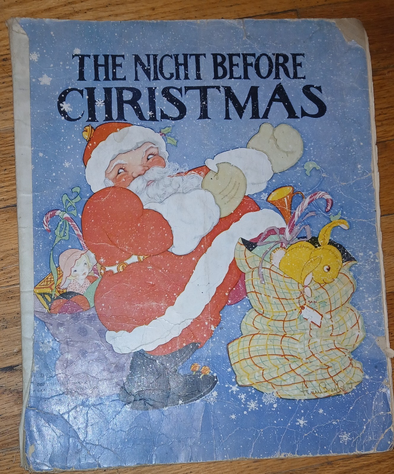 The Night Before Christmas – Saalfield – Fern Bisel Peat – Vintage 1932 Folio
