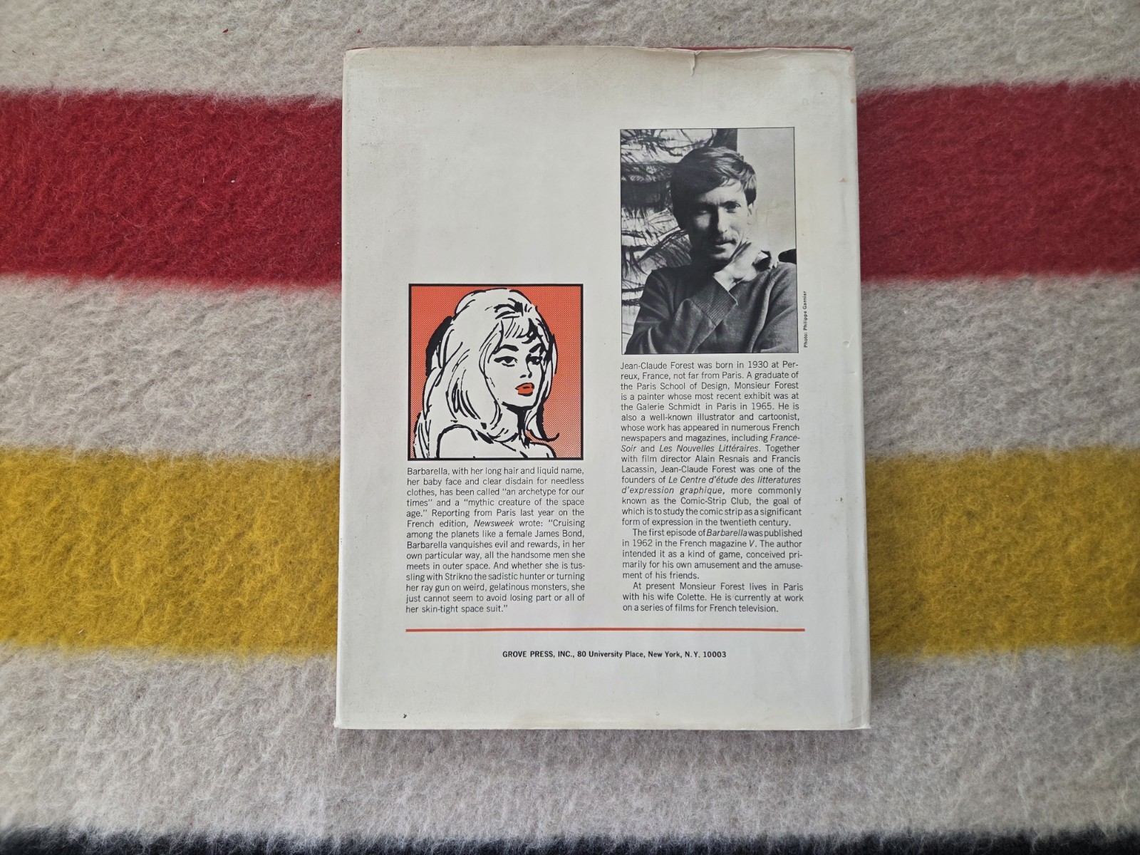 Barbarella Hardcover 1st U.S. Edition Graphic Novel Dust Jacket 1966 Grove Press