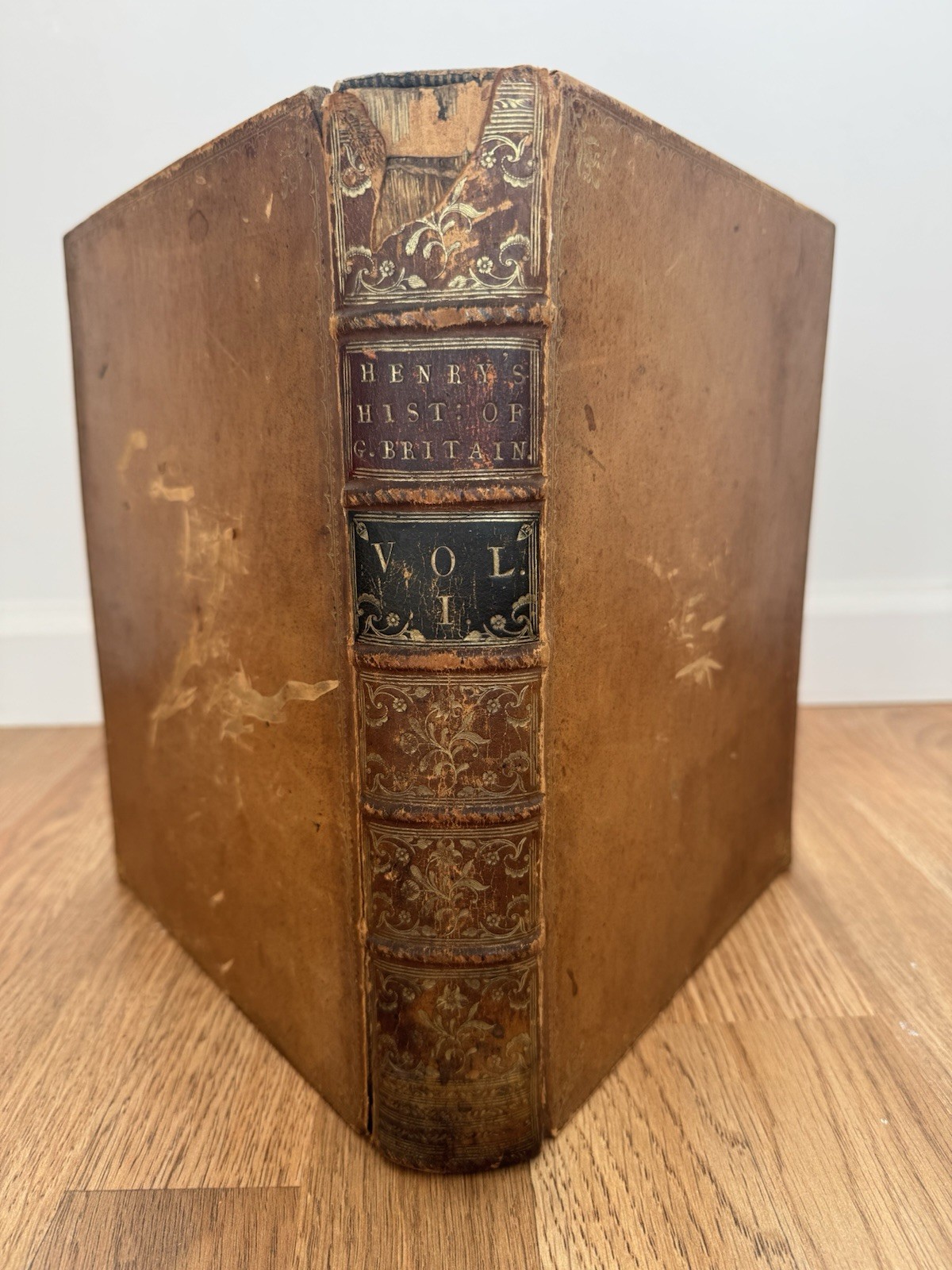 1771 History of Great Britain FIRST EDITION Rare Antique Book, Maps, Coin Images