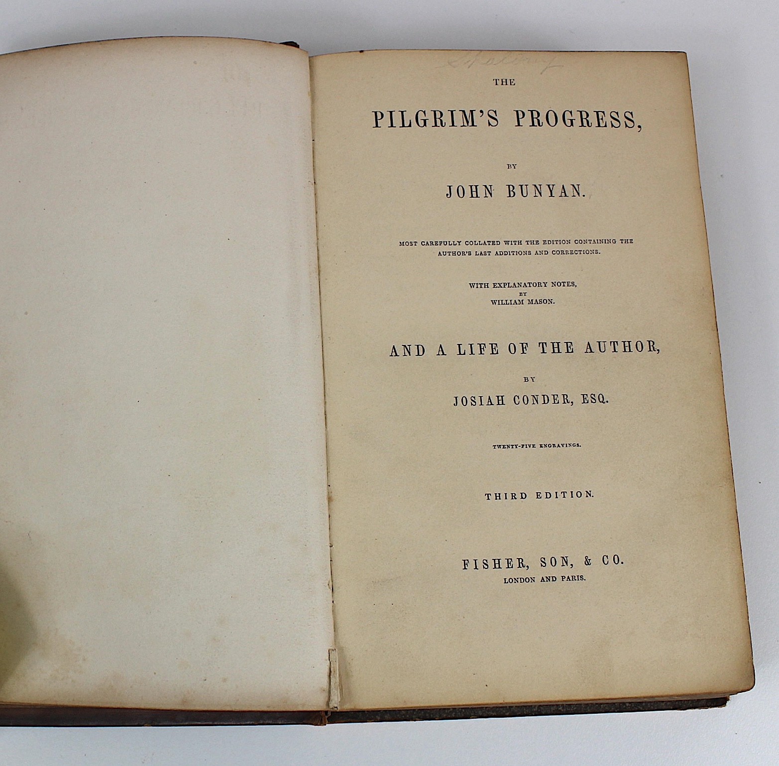 Pilgrim’s Progress John Bunyan Full Leather Contemporary Calf 3rd Ed c1820 Illus