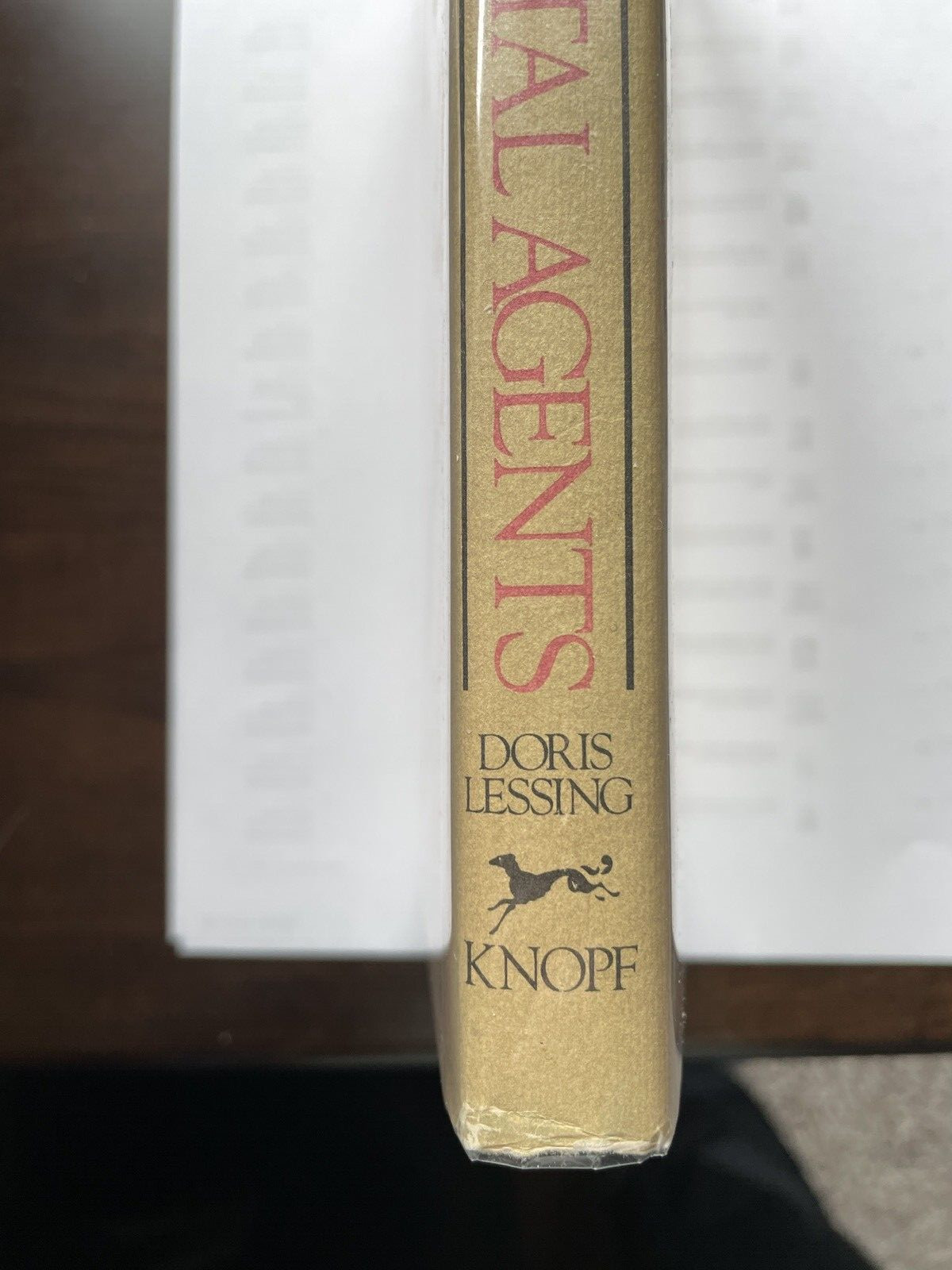 DORIS LESSING- THE SENTIMENTAL AGENTS First Edition SIGNED BY LESSING!