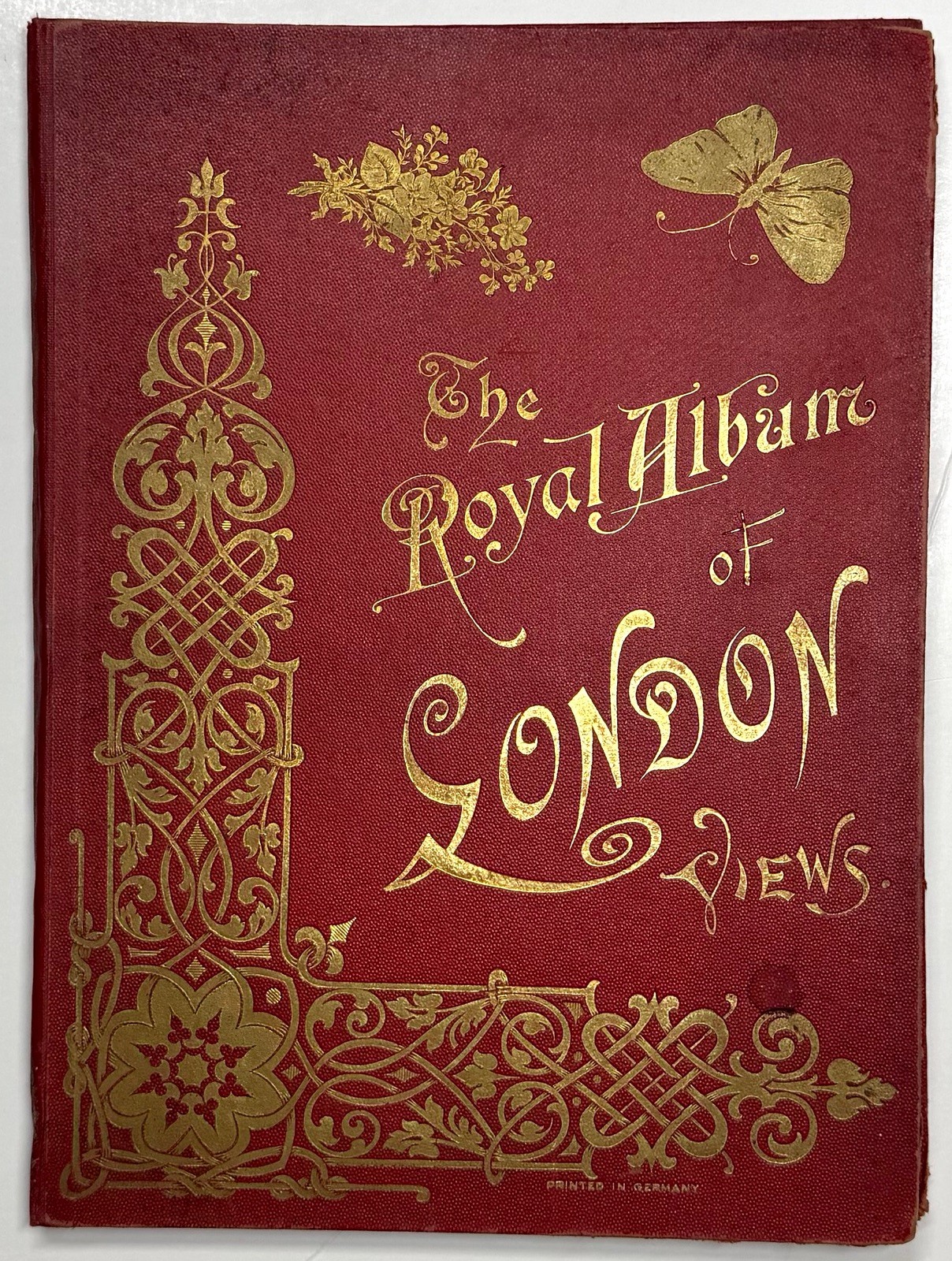 1895 ROYAL ALBUM LONDON VIEWS NEW MAP INDEX TOWER BRIDGE PHOTO LITHOGRAPHS ALBUM