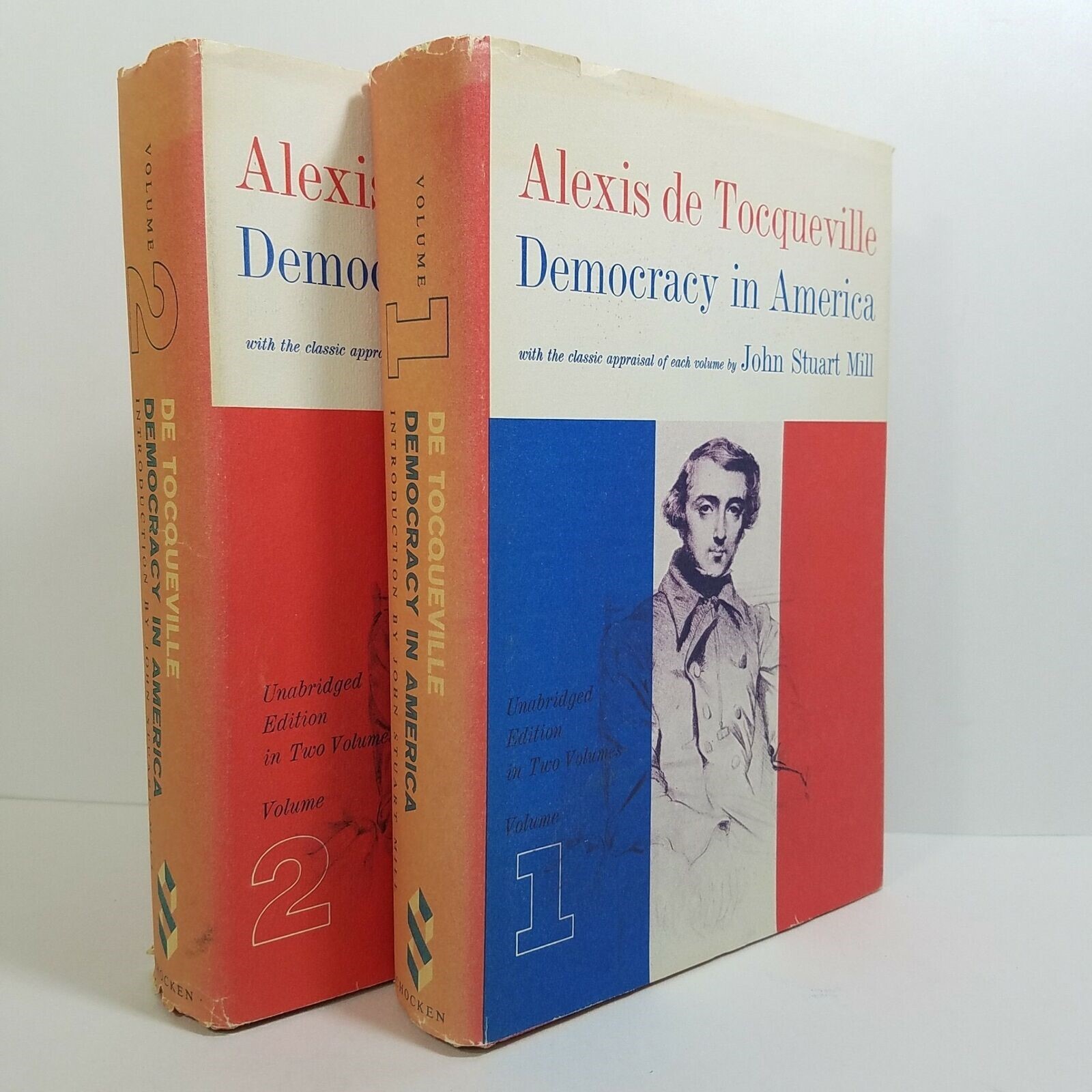 Alexis de Tocqueville Democracy in America 2 Volume Set Schocken Hardcover