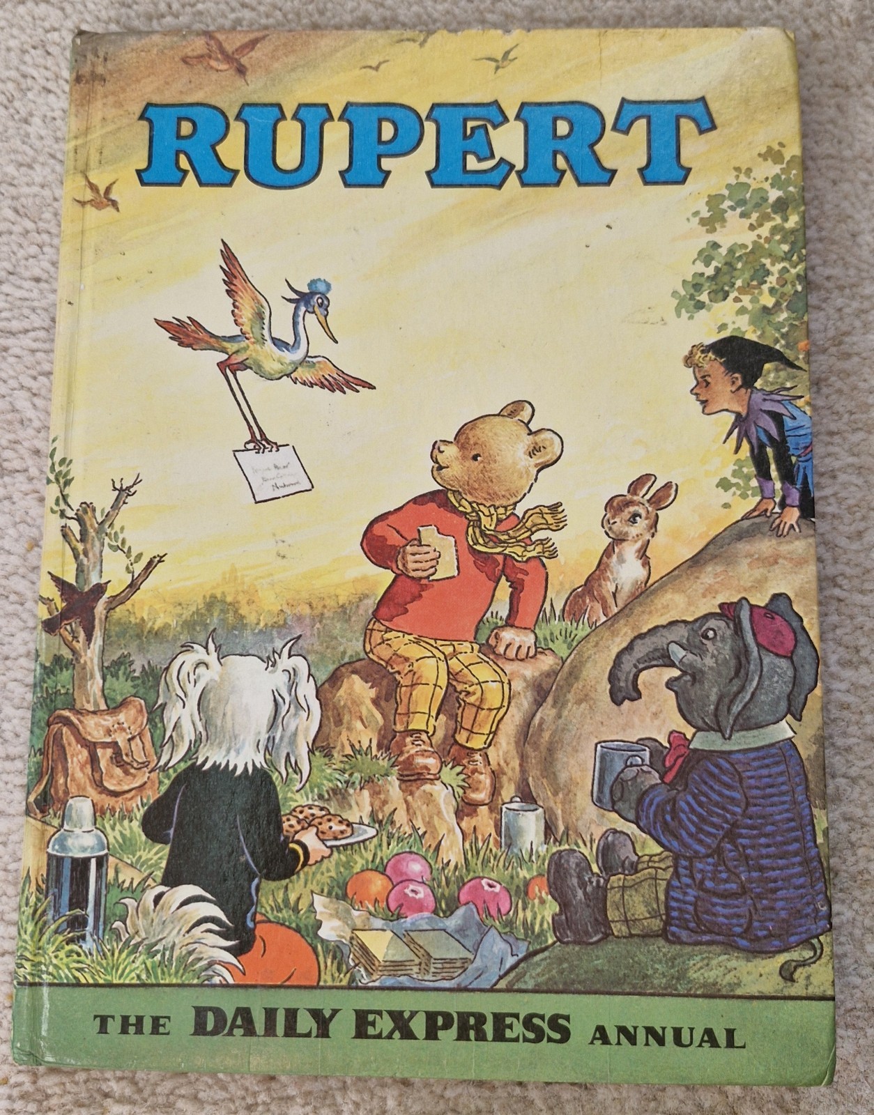Rupert Bear Annual 1972, Daily Express, Vintage Children’s Annual