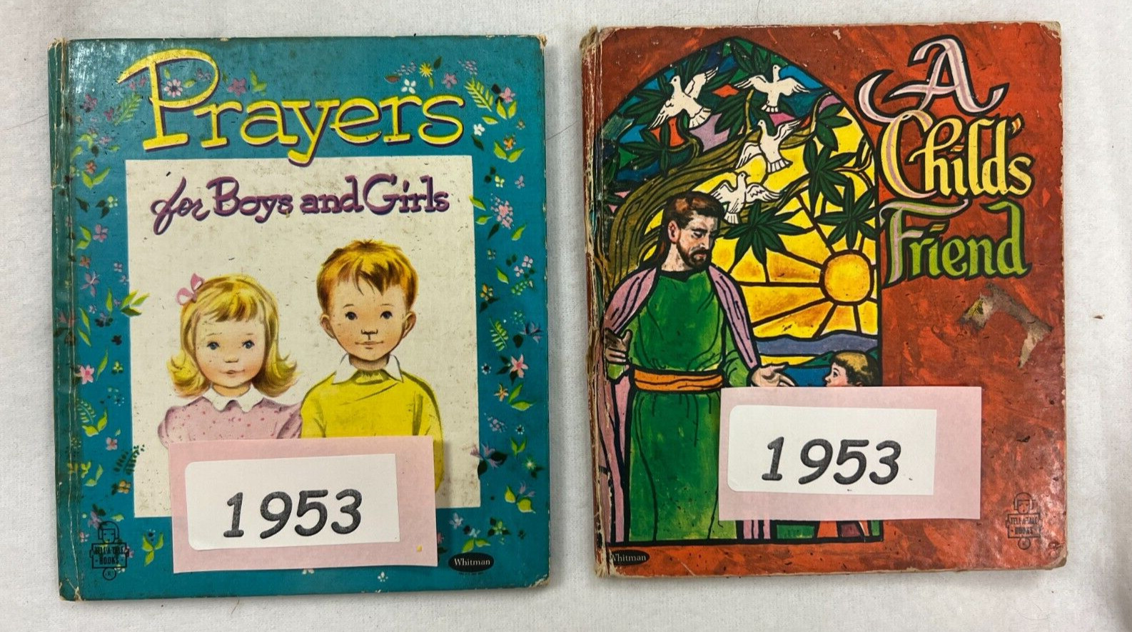 Vintage 1953 Whitman Prayers for Boys and Girls & A Childs Friend