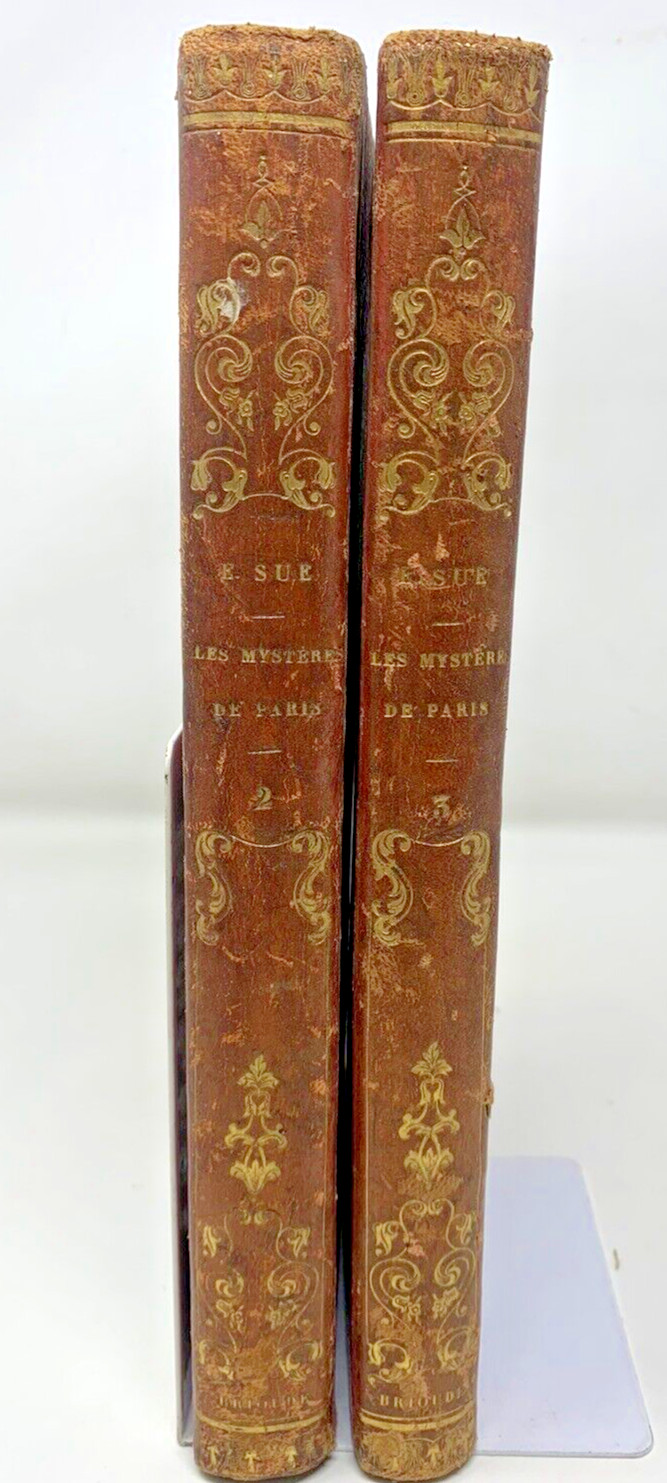 Les Mystères de Paris Vols 2 & 3 by Eugène Sue 1844 IN FRENCH