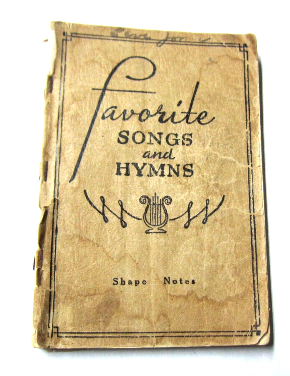 Favorite Songs and Hymns Shape Notes Vintage 1939 Stamps-Baxter Gospel Music